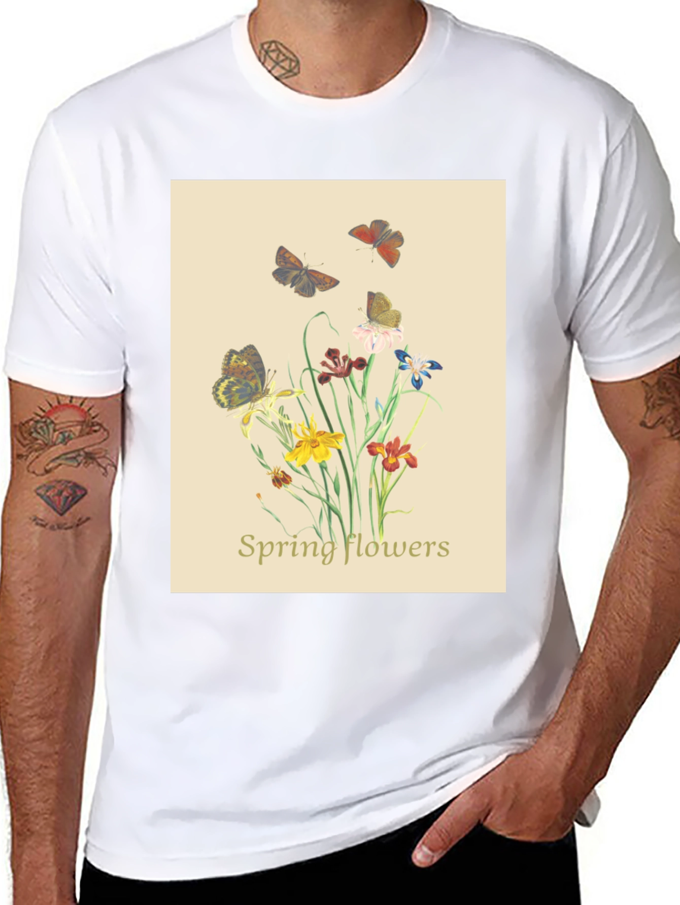 Spring Flowers Graphic Tee | Nature Inspired T-Shirt