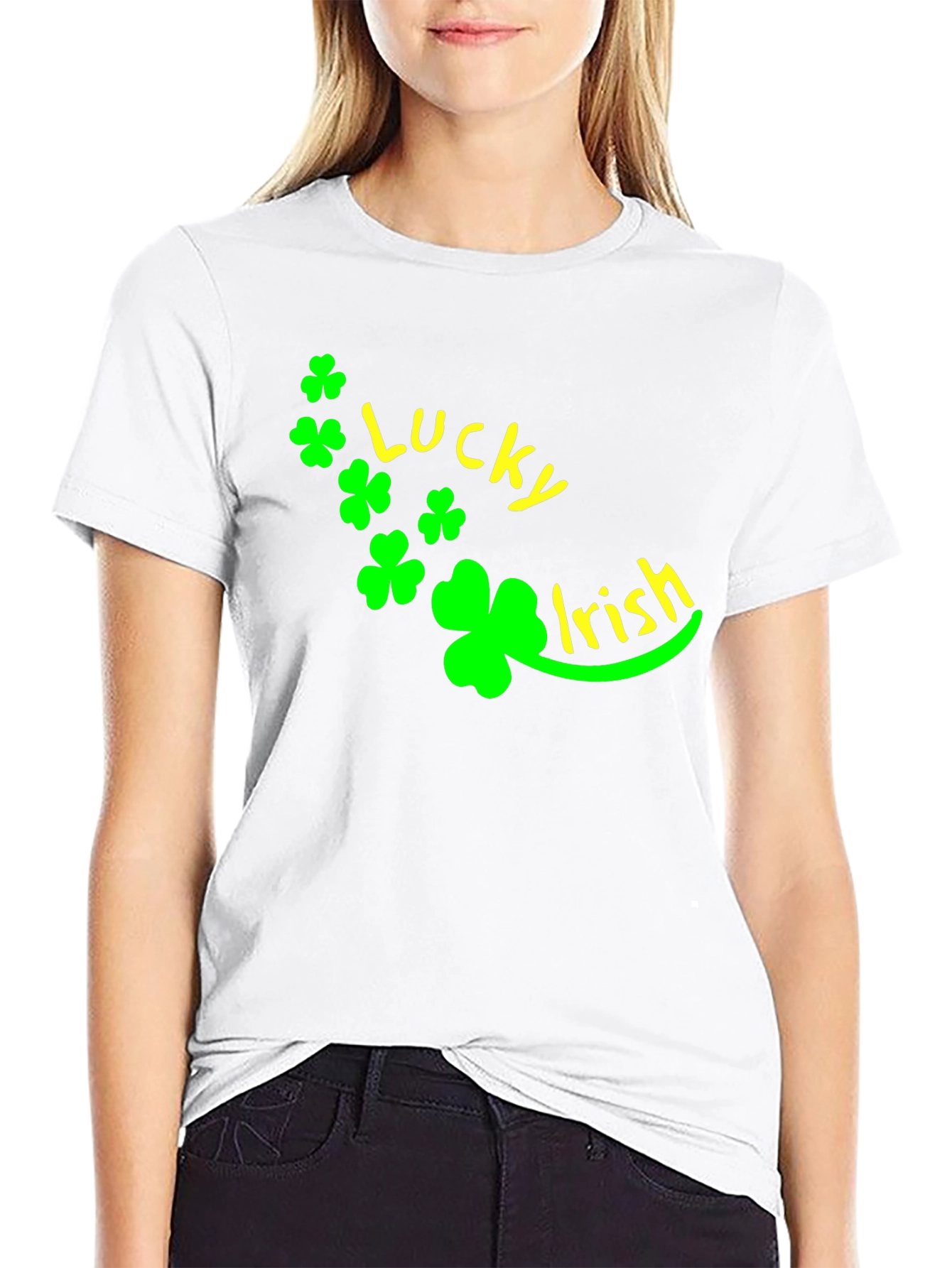 Lucky Irish St. Patricks Day Black T-Shirt