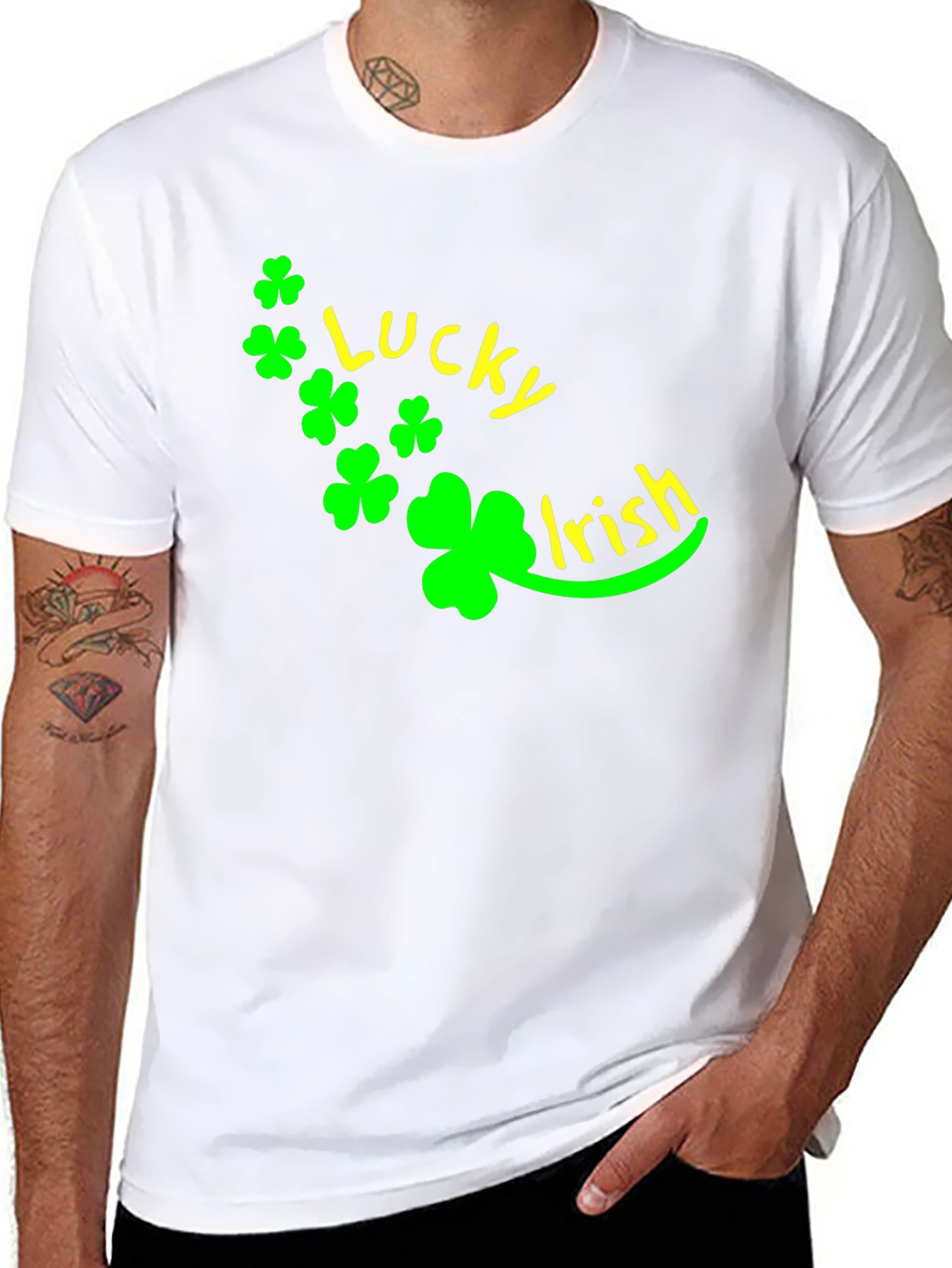 Lucky Irish St. Patricks Day Black T-Shirt