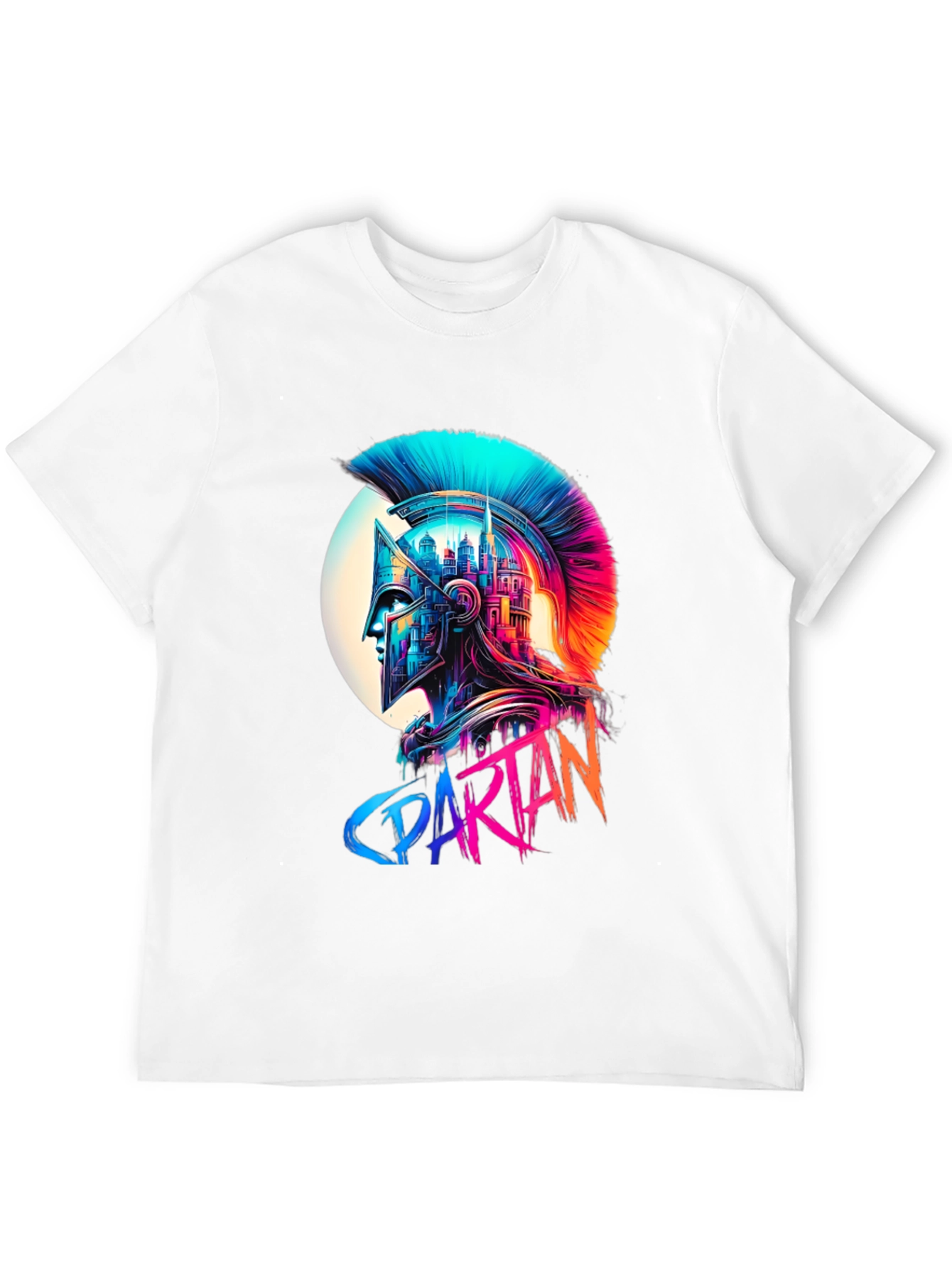 Spartan Warrior Helmet Graphic T-Shirt