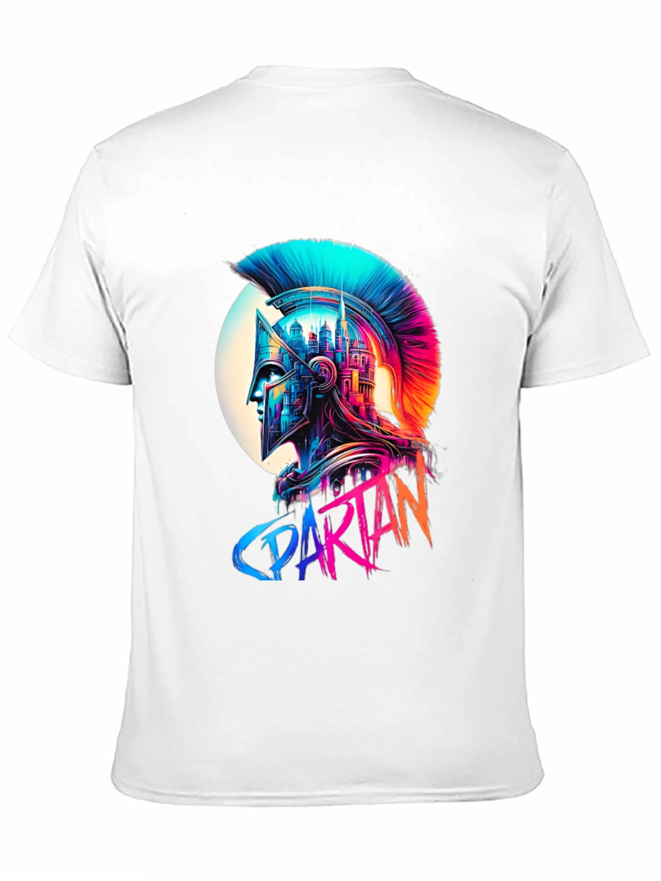 Spartan Warrior Helmet Graphic T-Shirt