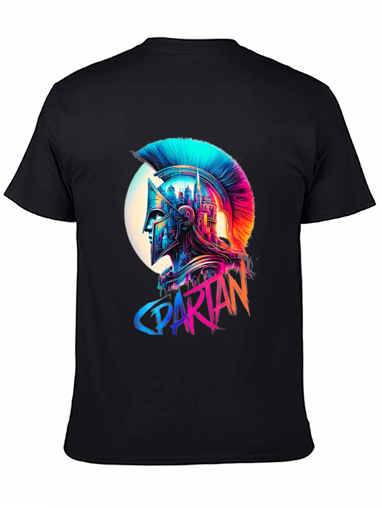 Spartan Warrior Helmet Graphic T-Shirt