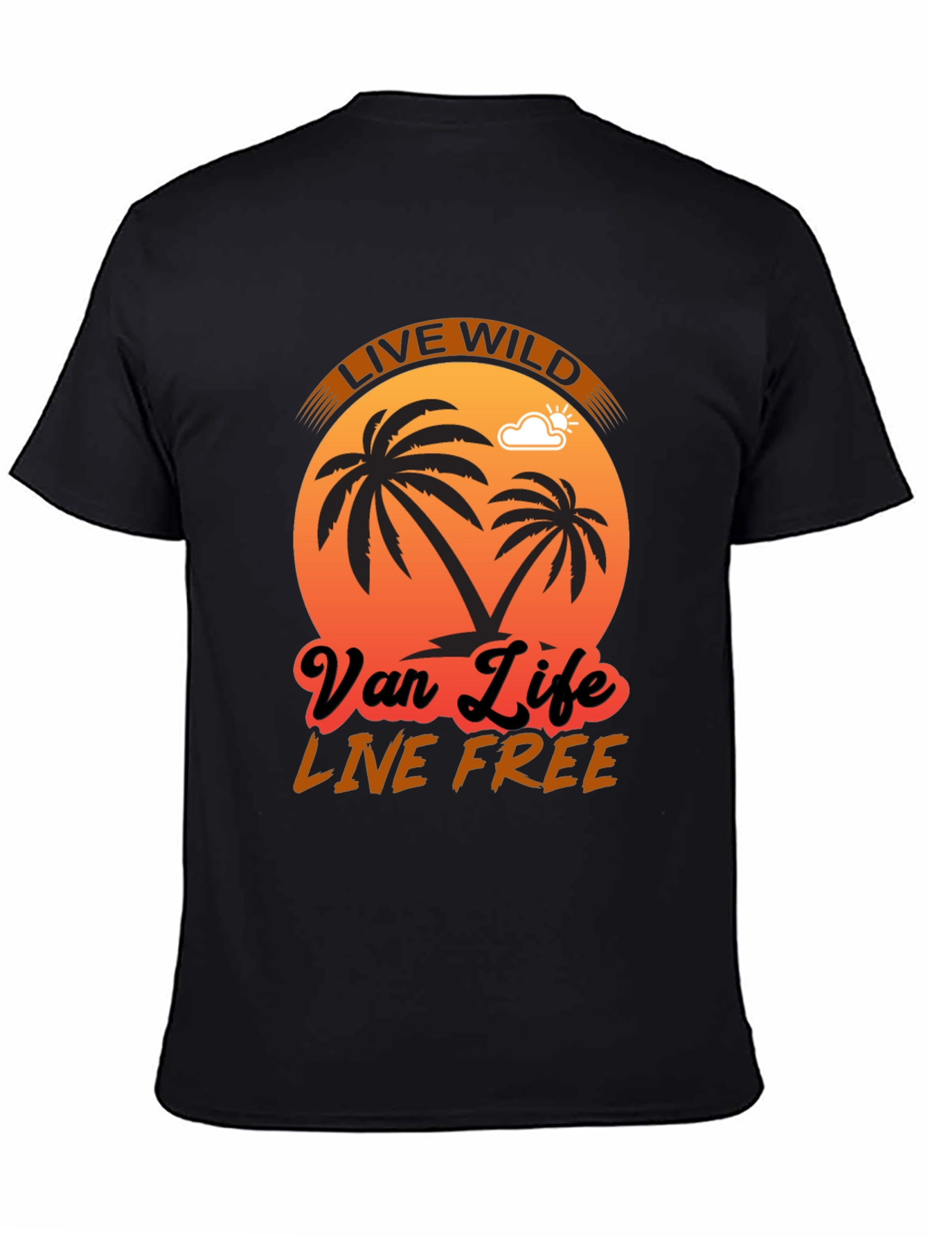 Live Wild Van Life Graphic T-Shirt