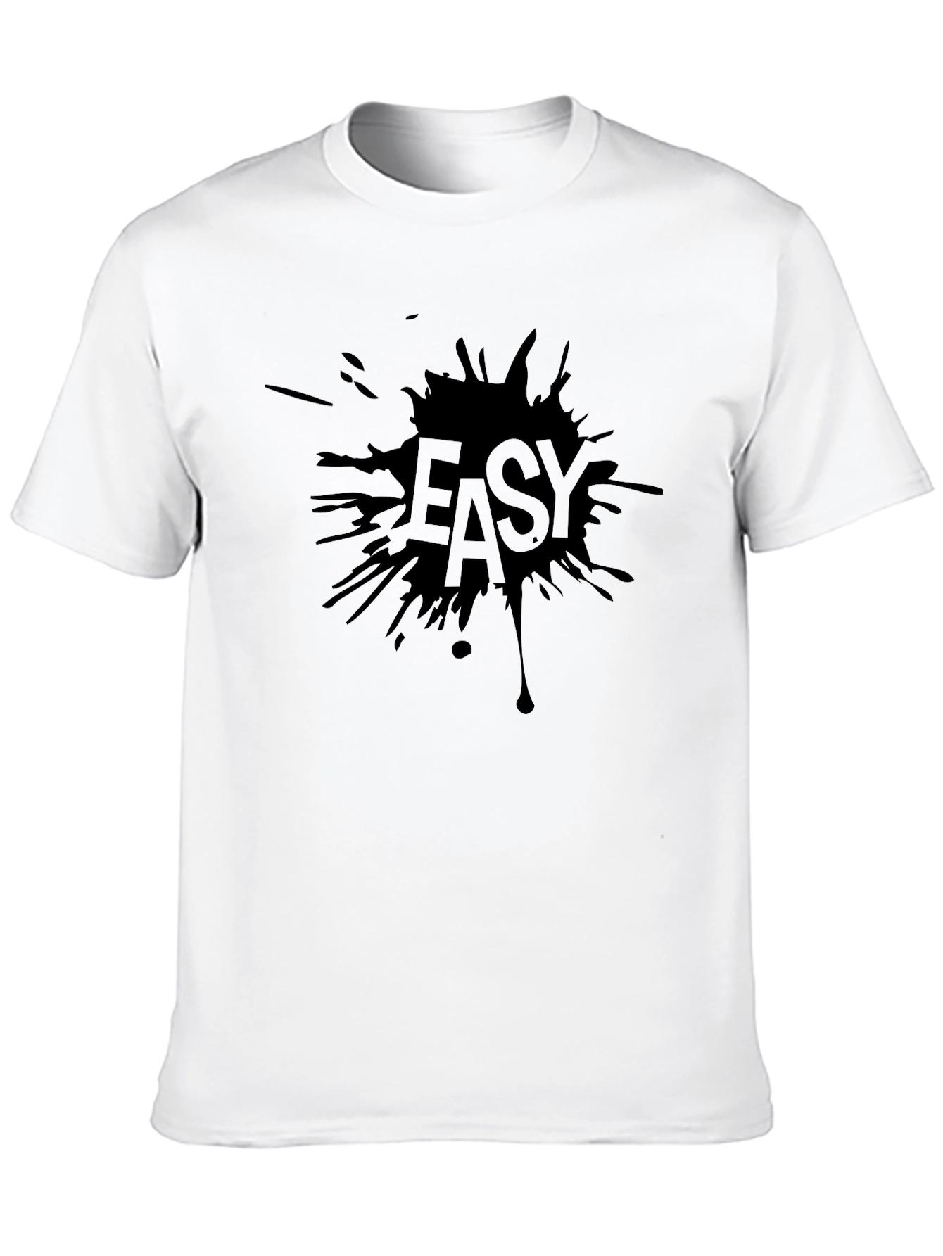 Easy Graphic Black T-Shirt for Men