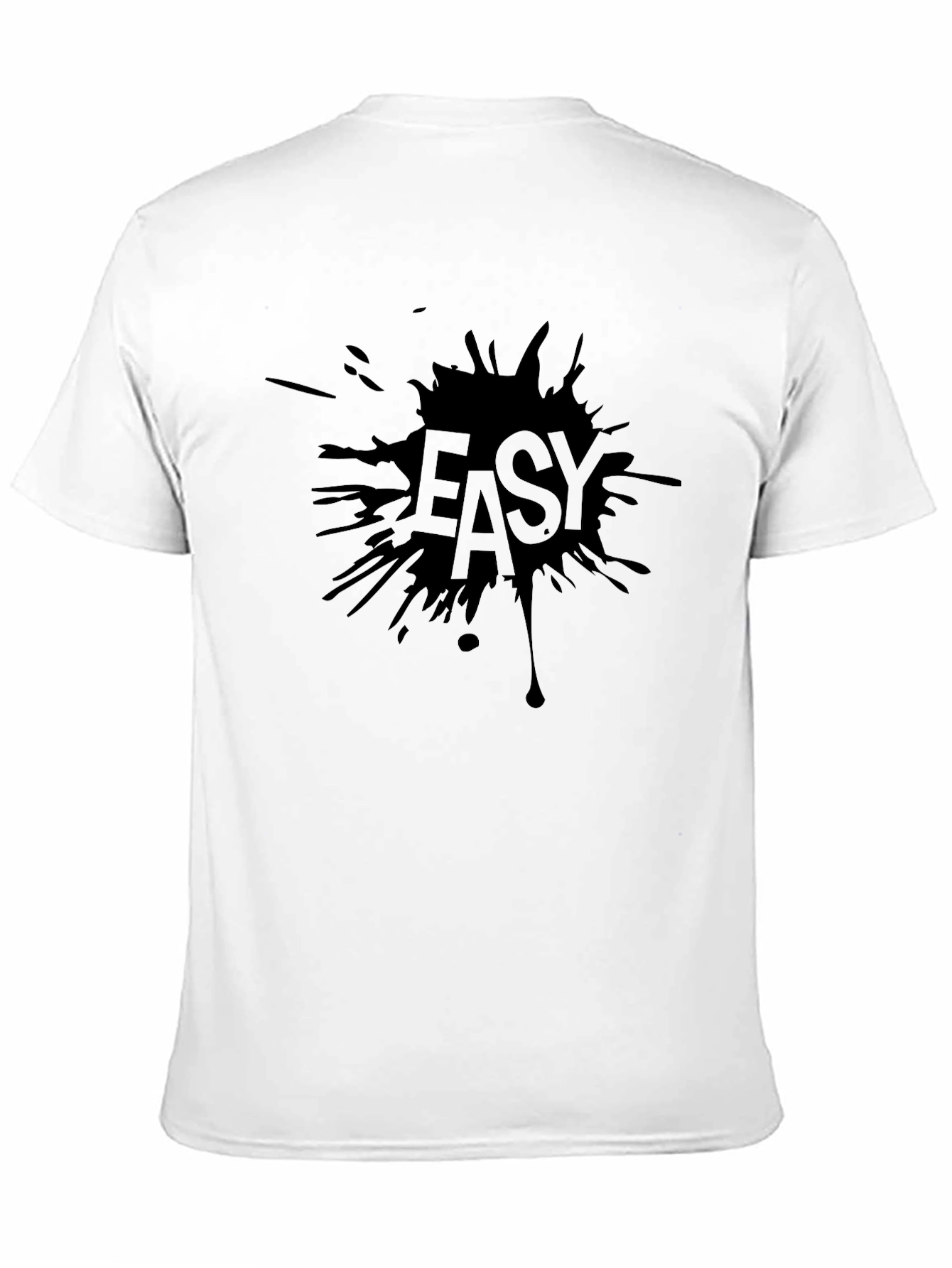 Easy Graphic Black T-Shirt for Men
