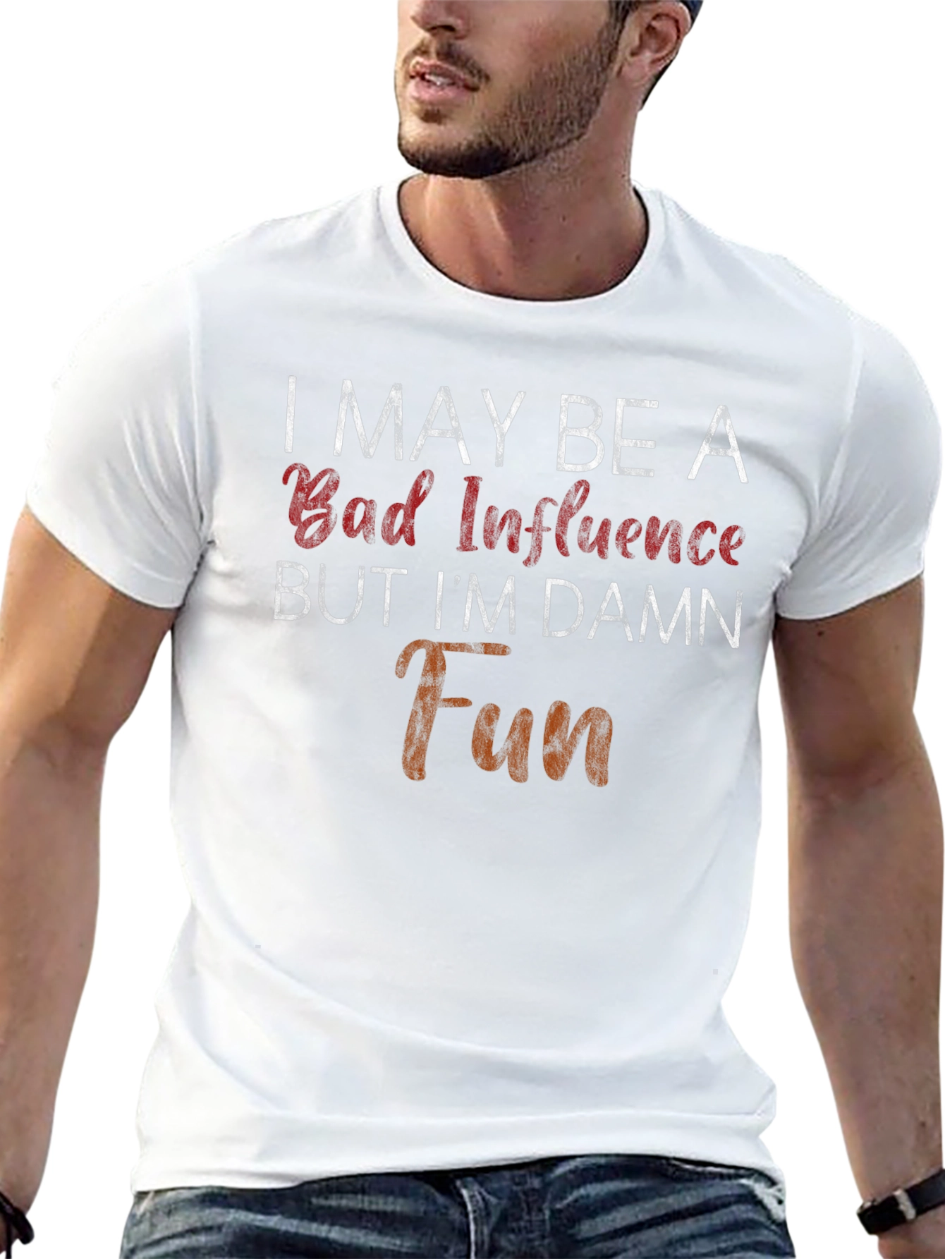 Bad Influence Damn Fun Graphic Tee - Mens