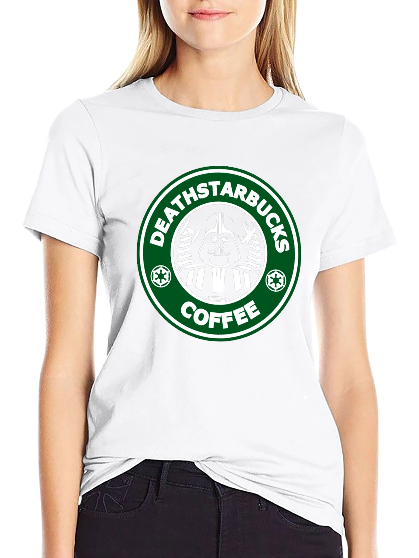 Deathstarbucks Coffee Graphic T-Shirt