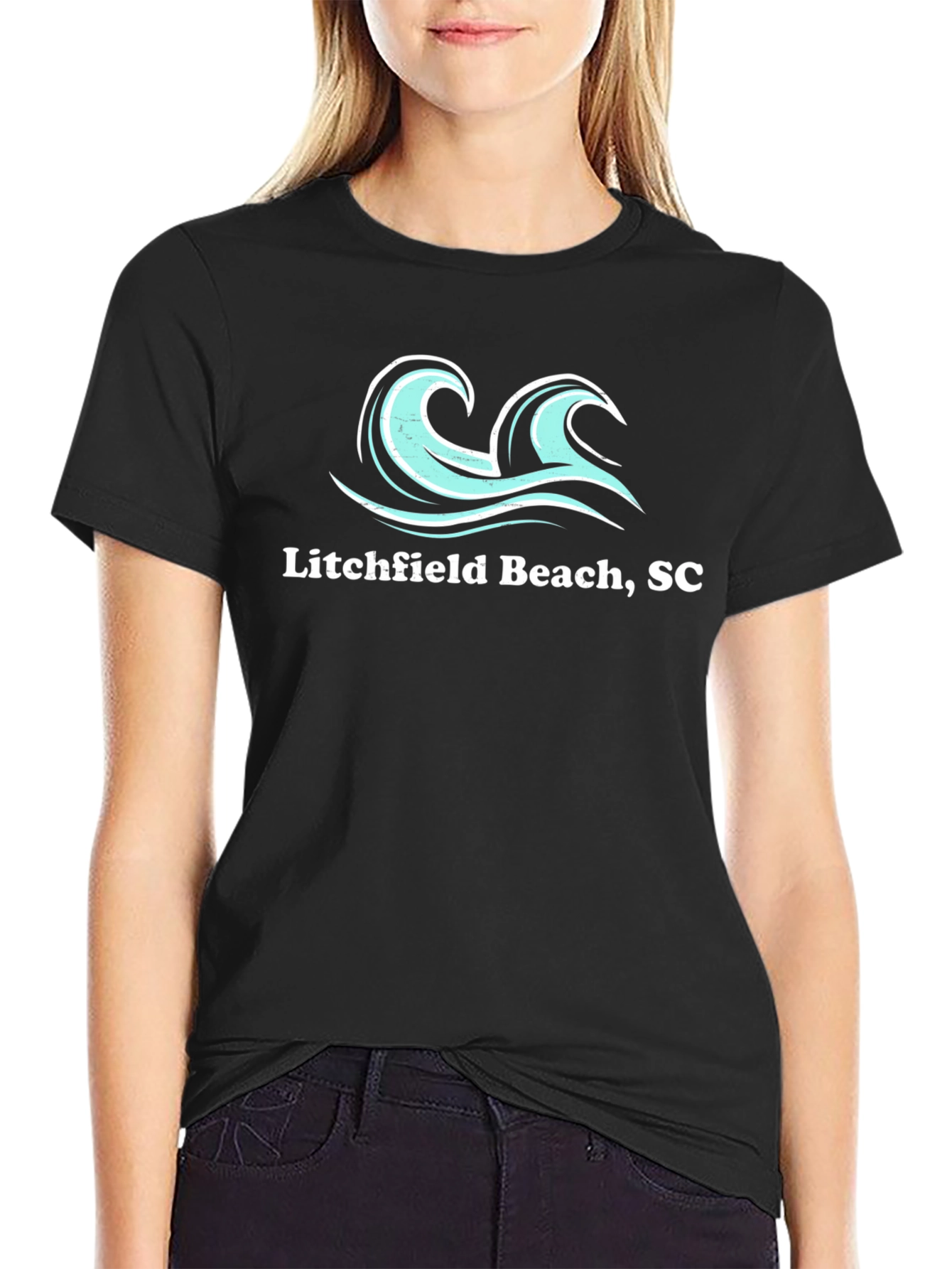Litchfield Beach SC Wave Graphic Tee