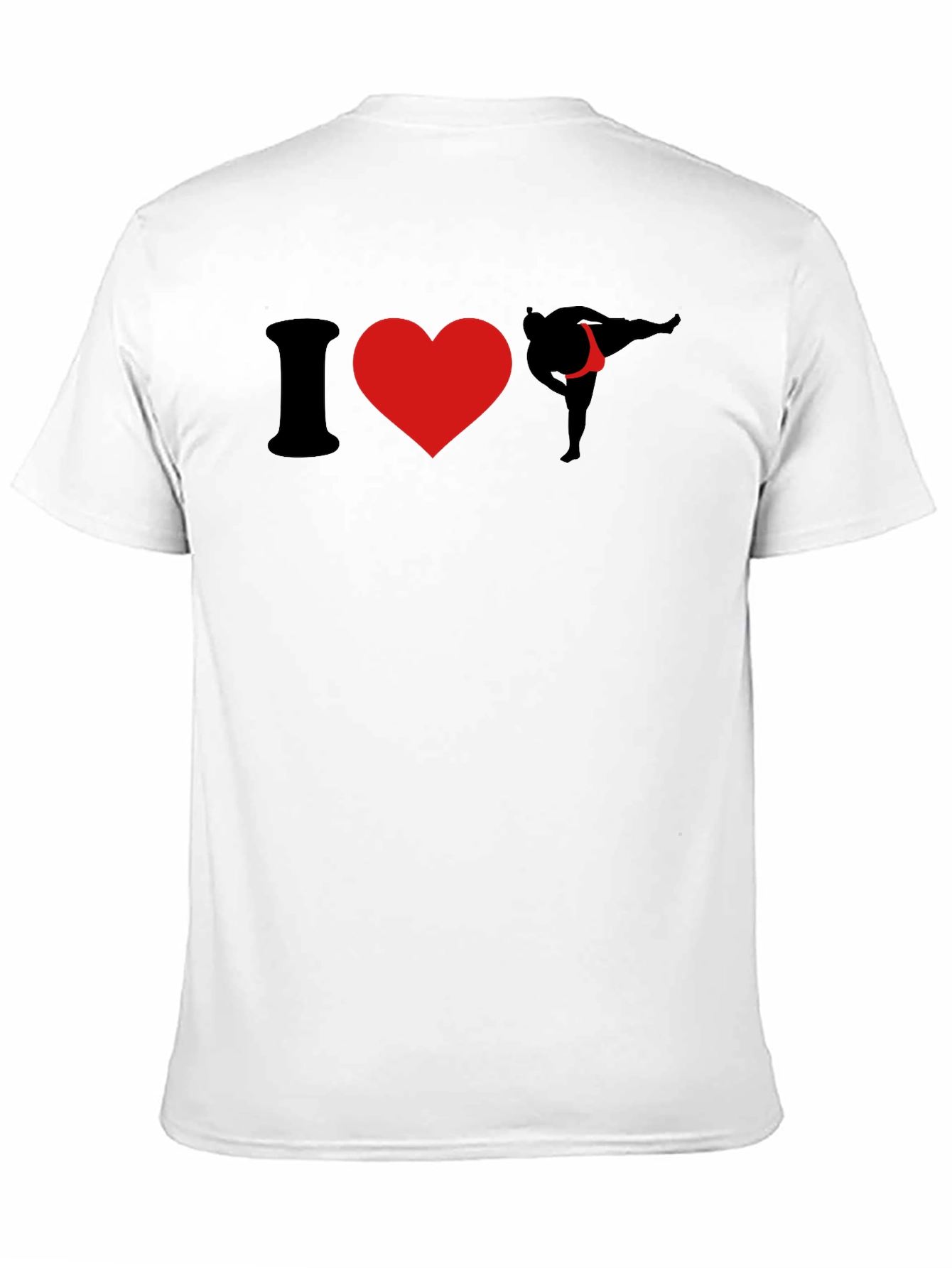 I Love Sumo Wrestling Black T-Shirt