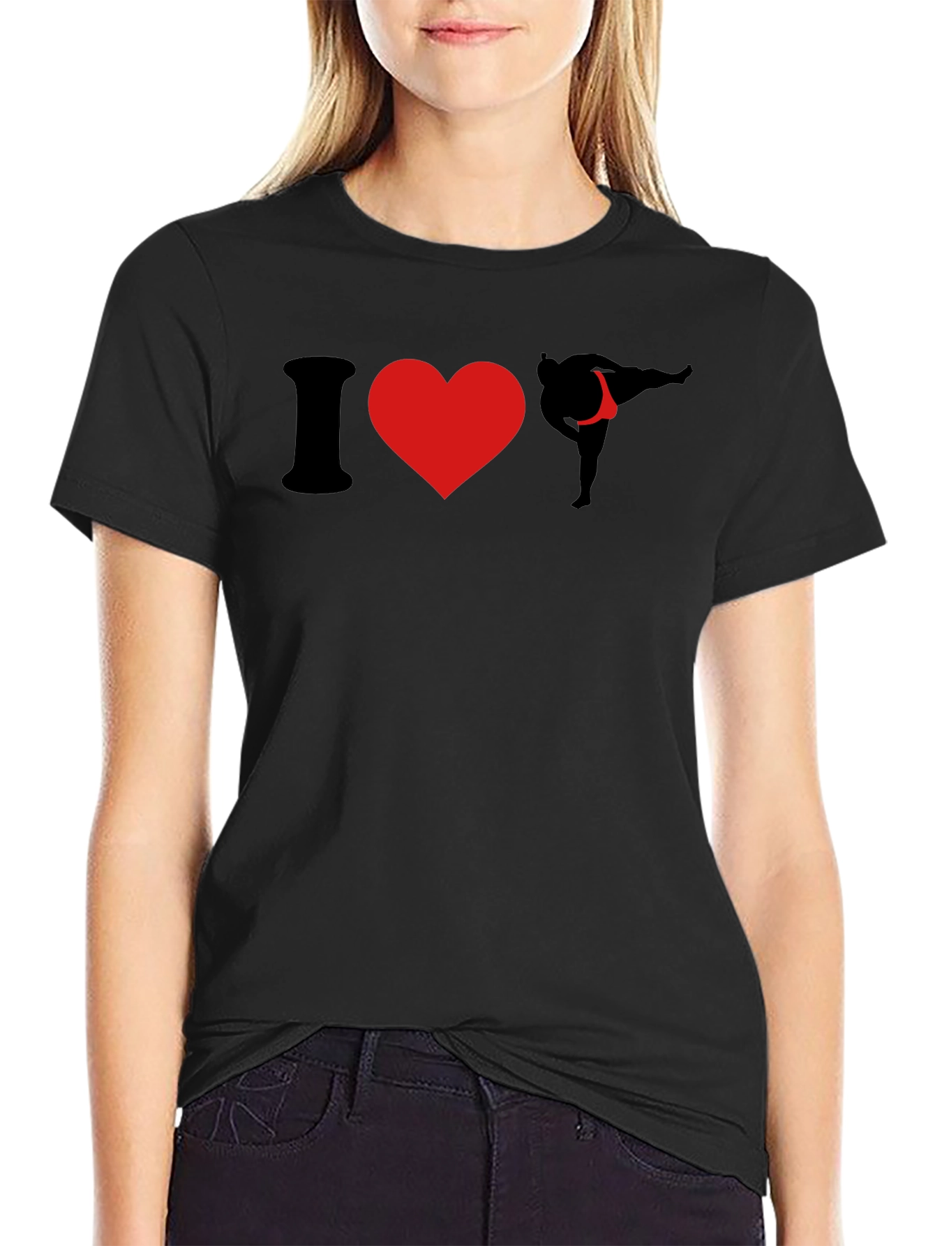 I Love Sumo Wrestling Black T-Shirt
