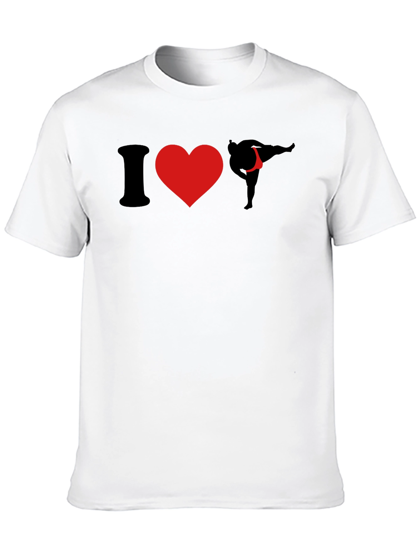 I Love Sumo Wrestling Black T-Shirt