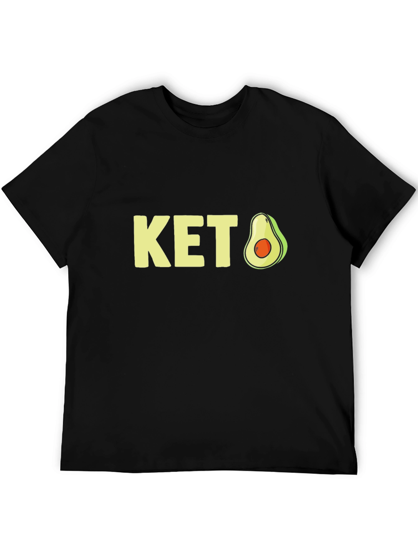 Keto Avocado Graphic Tee - Black