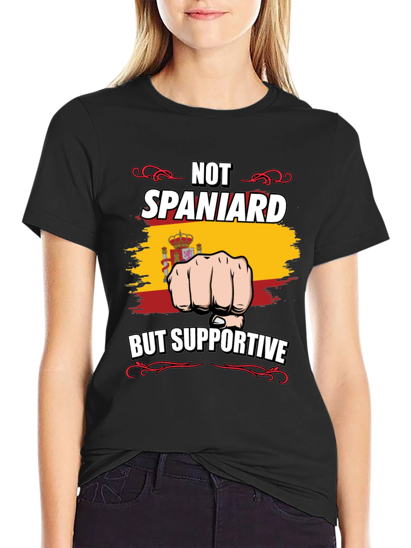 Supportive Spain Flag T-Shirt