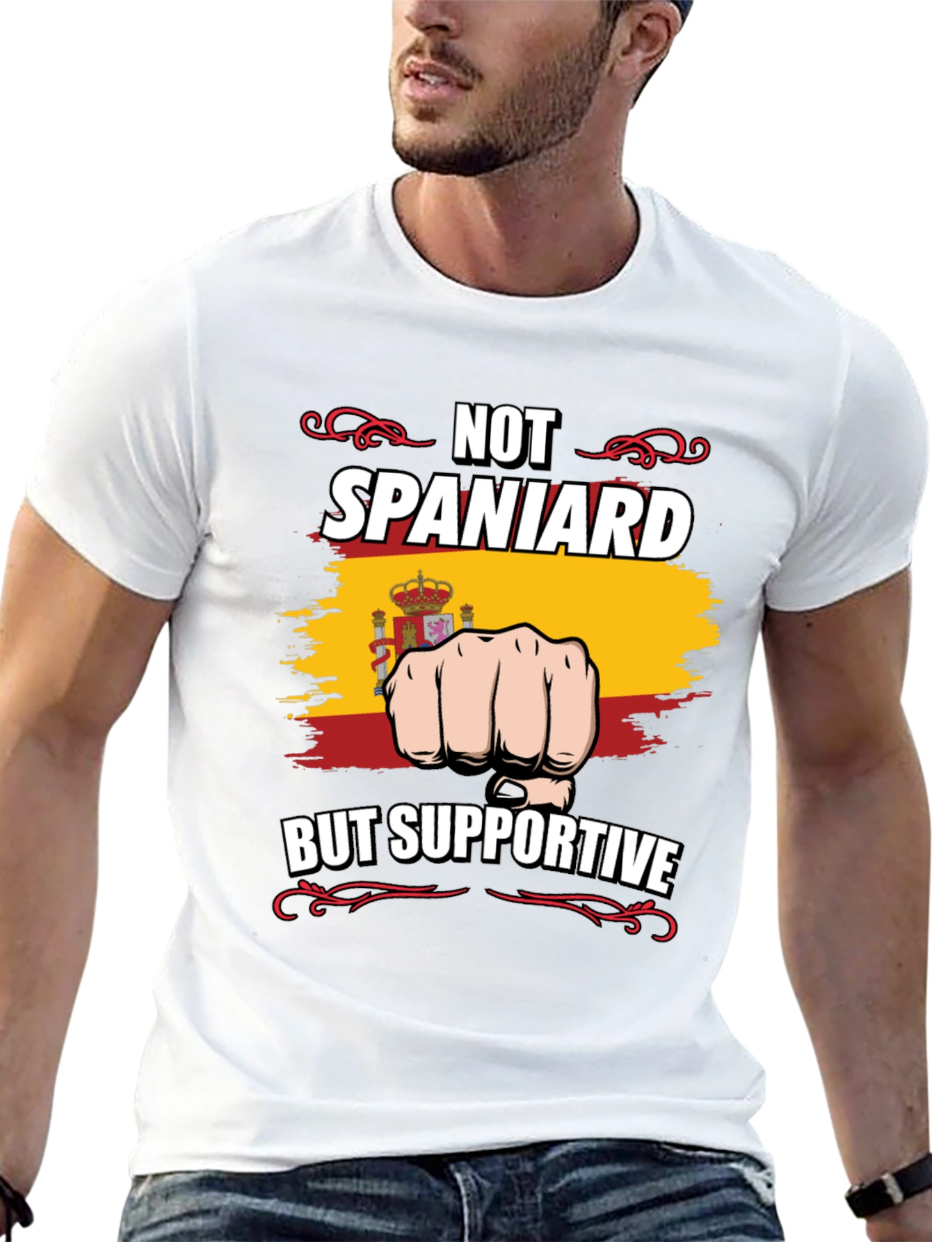 Supportive Spain Flag T-Shirt
