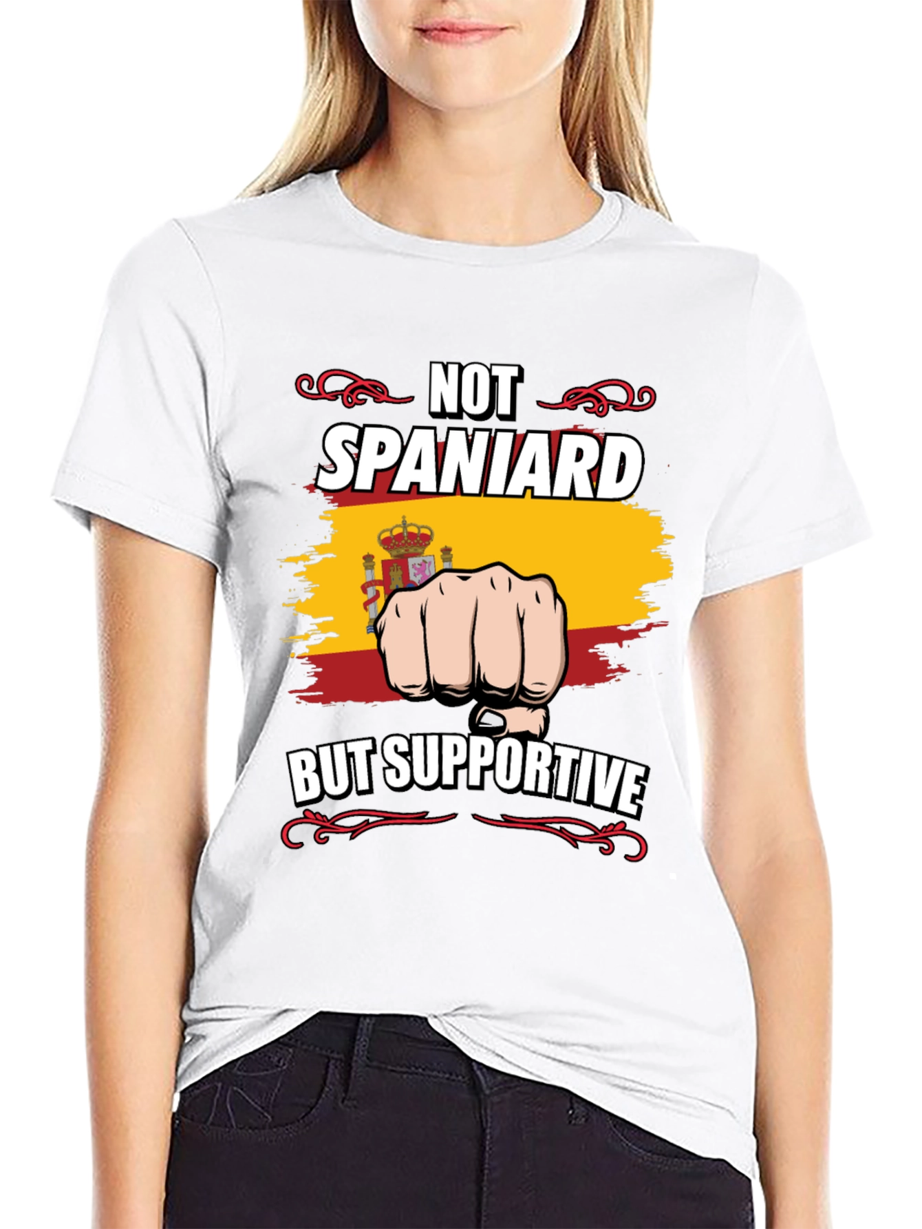 Supportive Spain Flag T-Shirt