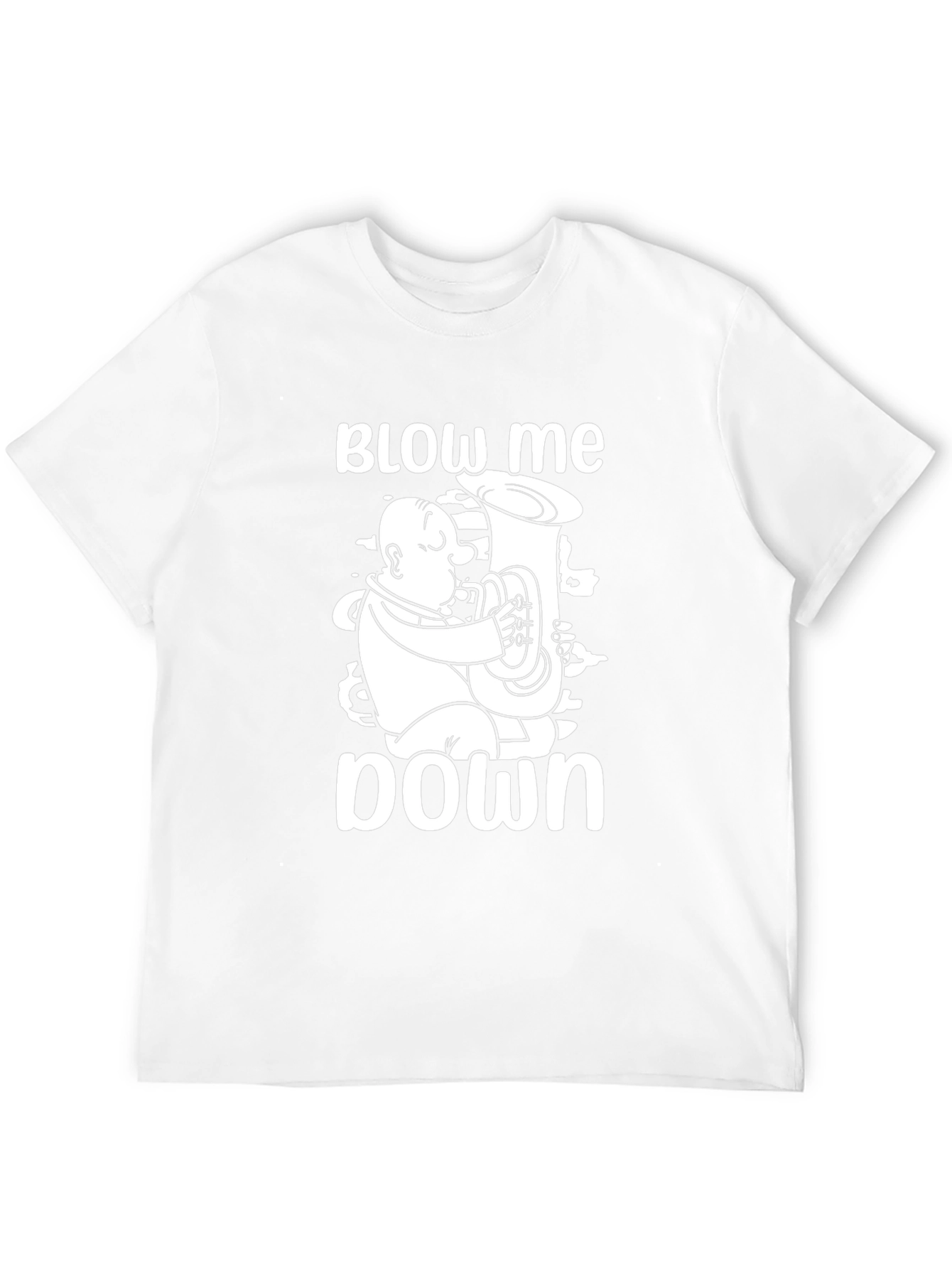 Blow Me Down Tuba Player Graphic Tee