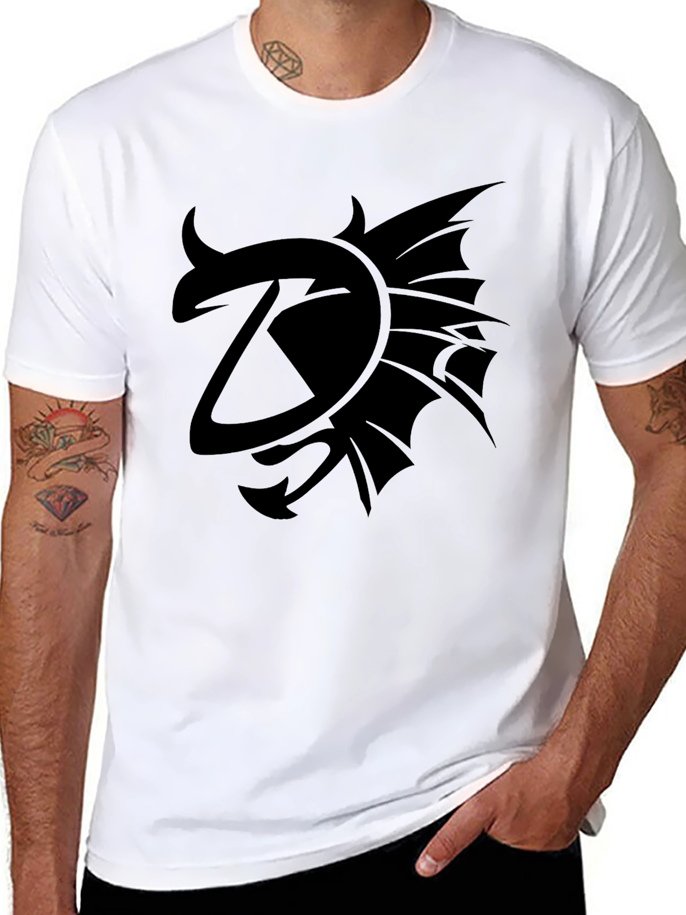 Black Dragon Graphic Tee - Mens Style