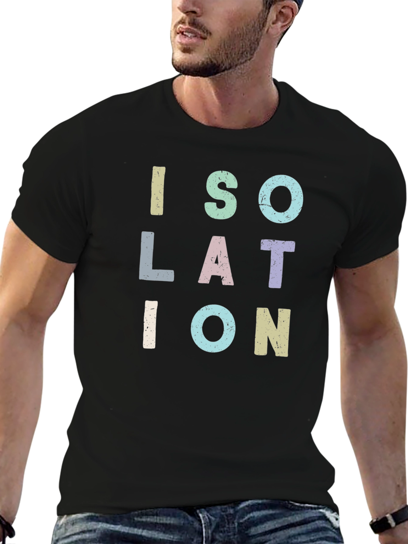 Isolation T-Shirt - Unique Lettering Design