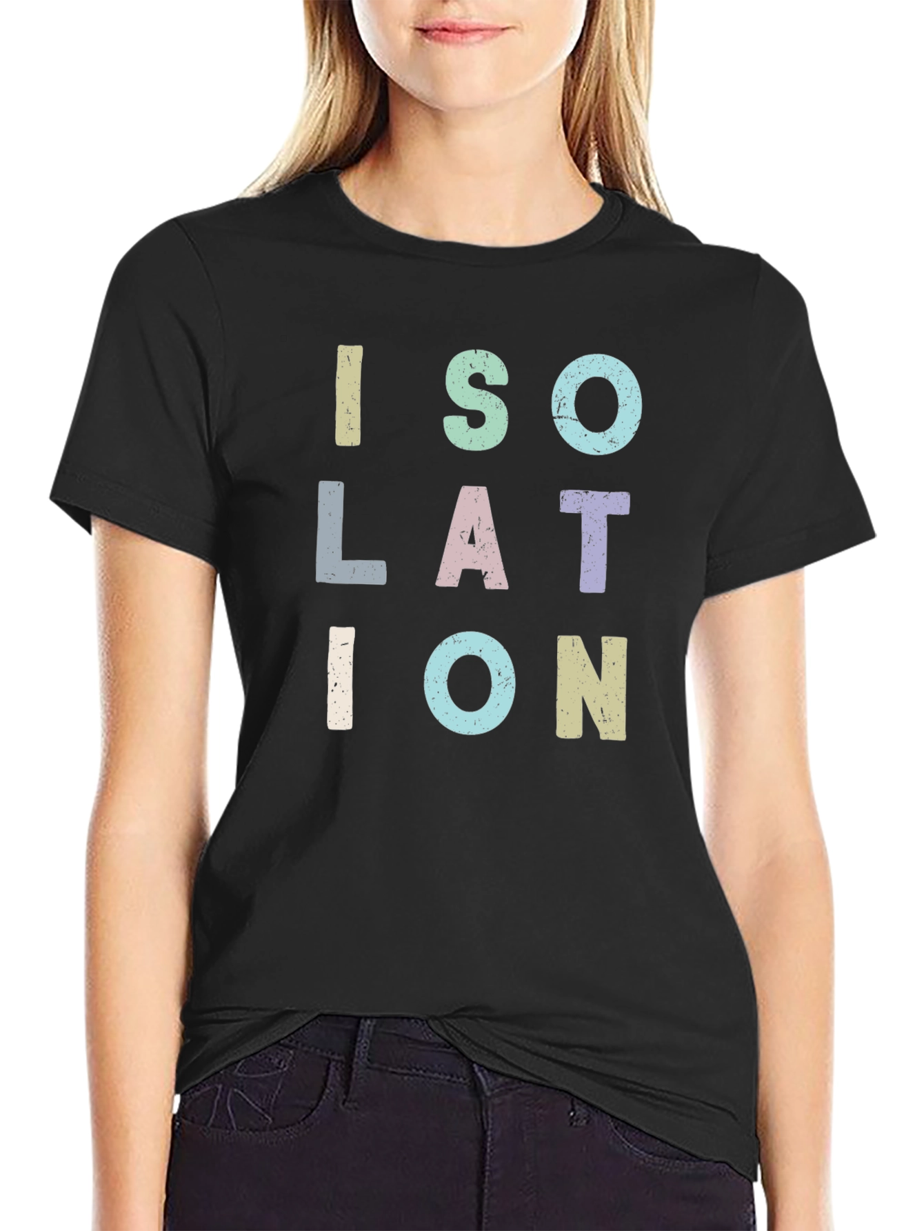 Isolation T-Shirt - Unique Lettering Design