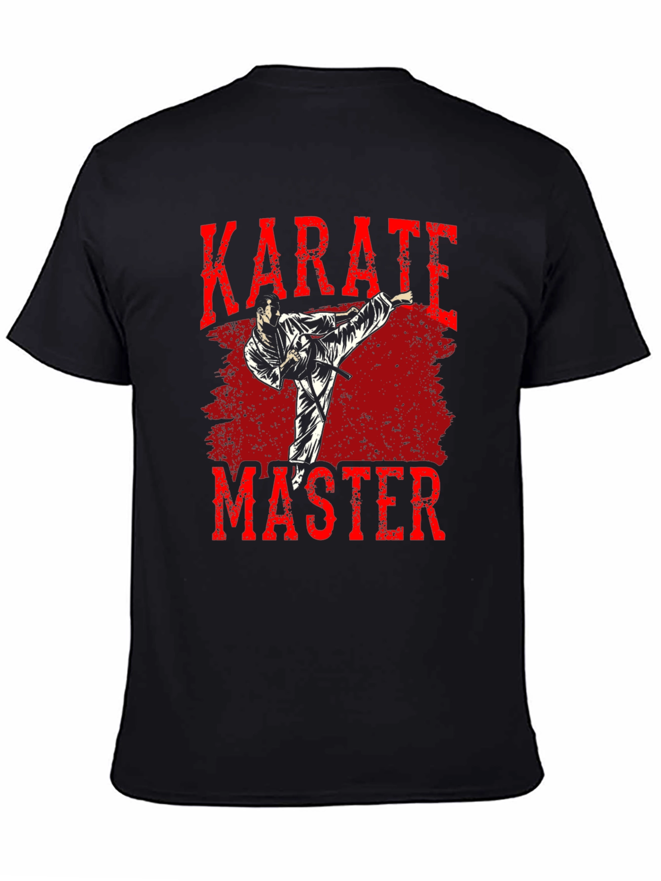 Karate Master Graphic T-Shirt - Black