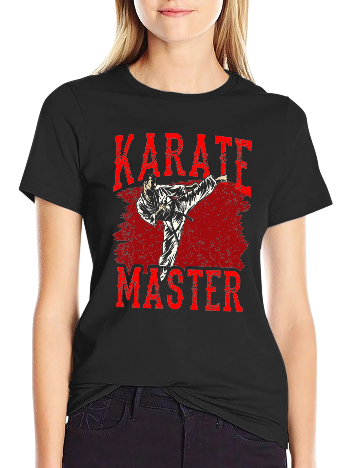 Karate Master Graphic T-Shirt - Black