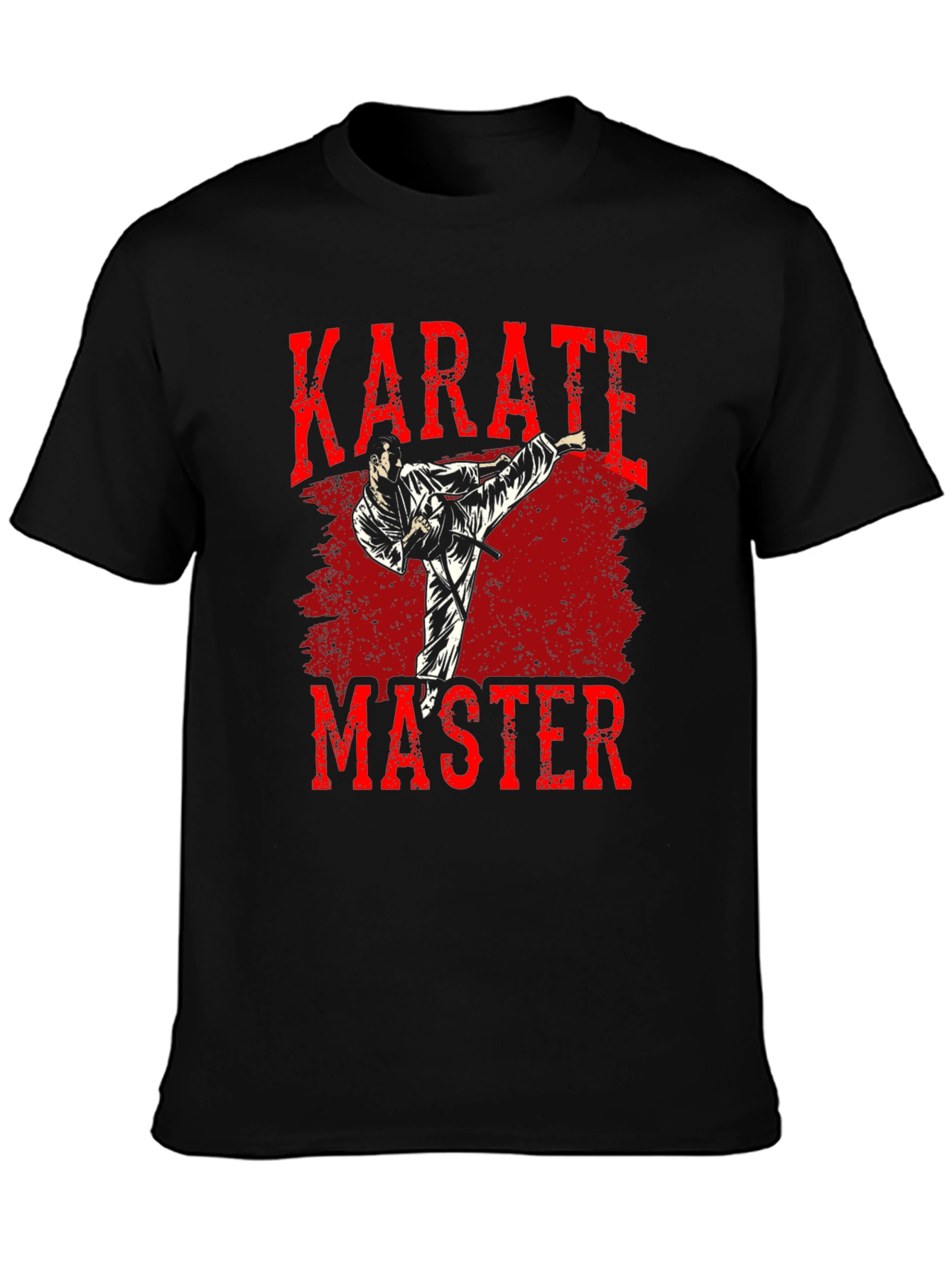 Karate Master Graphic T-Shirt - Black