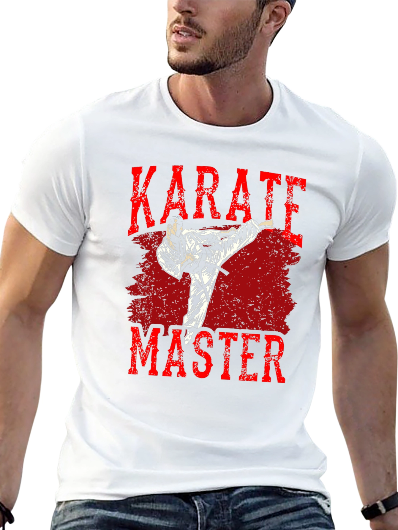 Karate Master Graphic T-Shirt - Black