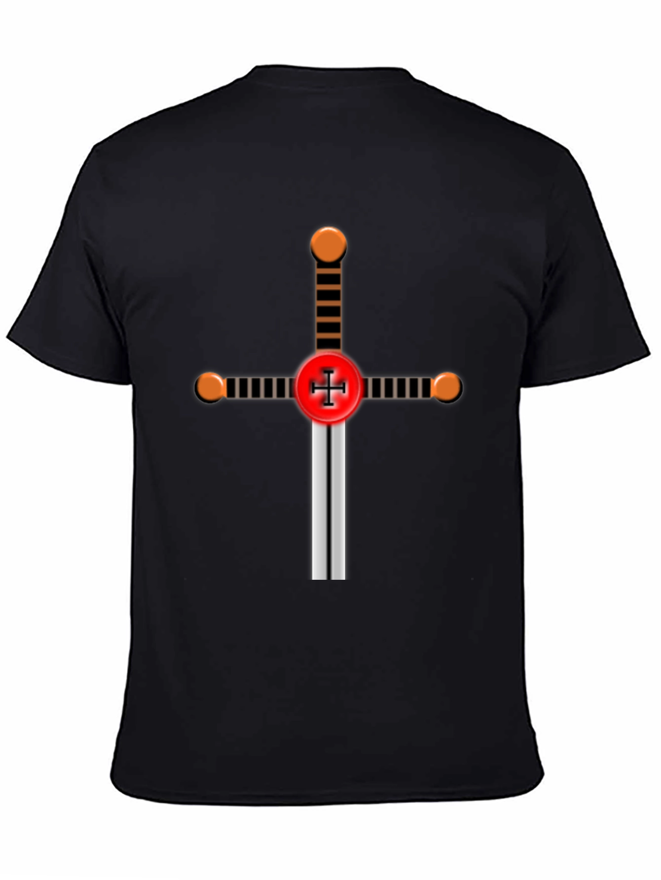 Crusader Knight Sword Graphic T-Shirt
