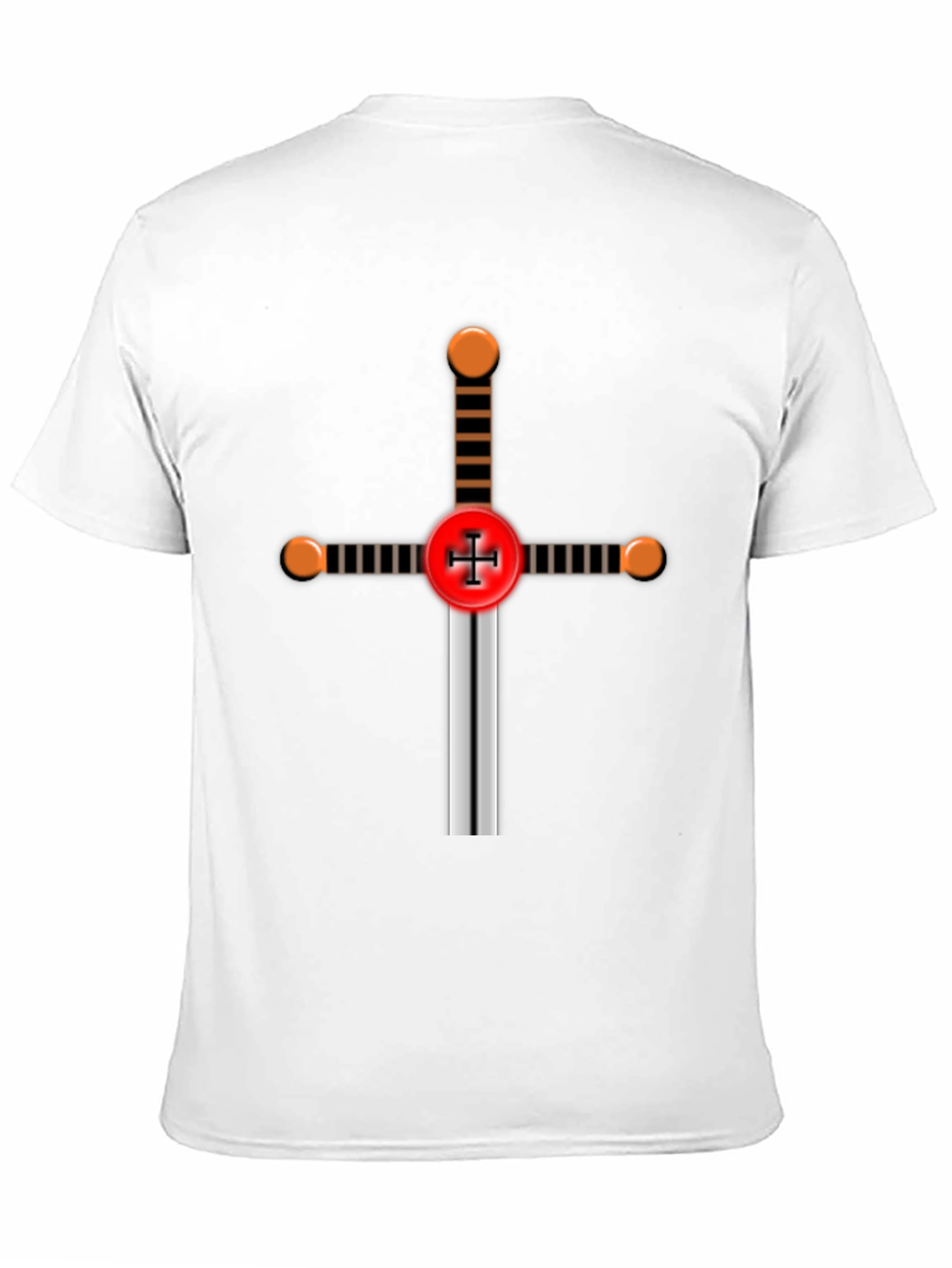 Crusader Knight Sword Graphic T-Shirt