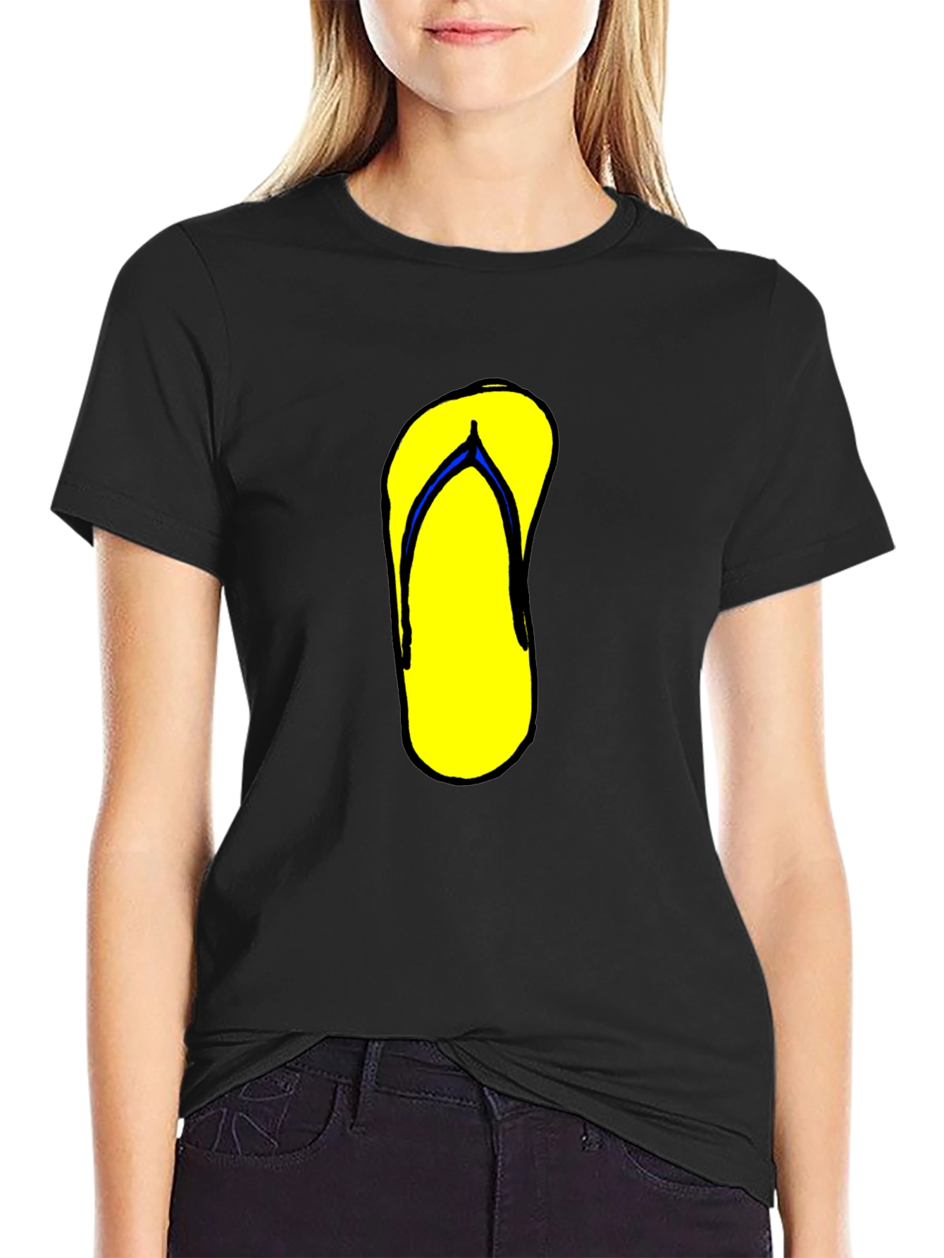 Flip Flop Graphic Tee - Black