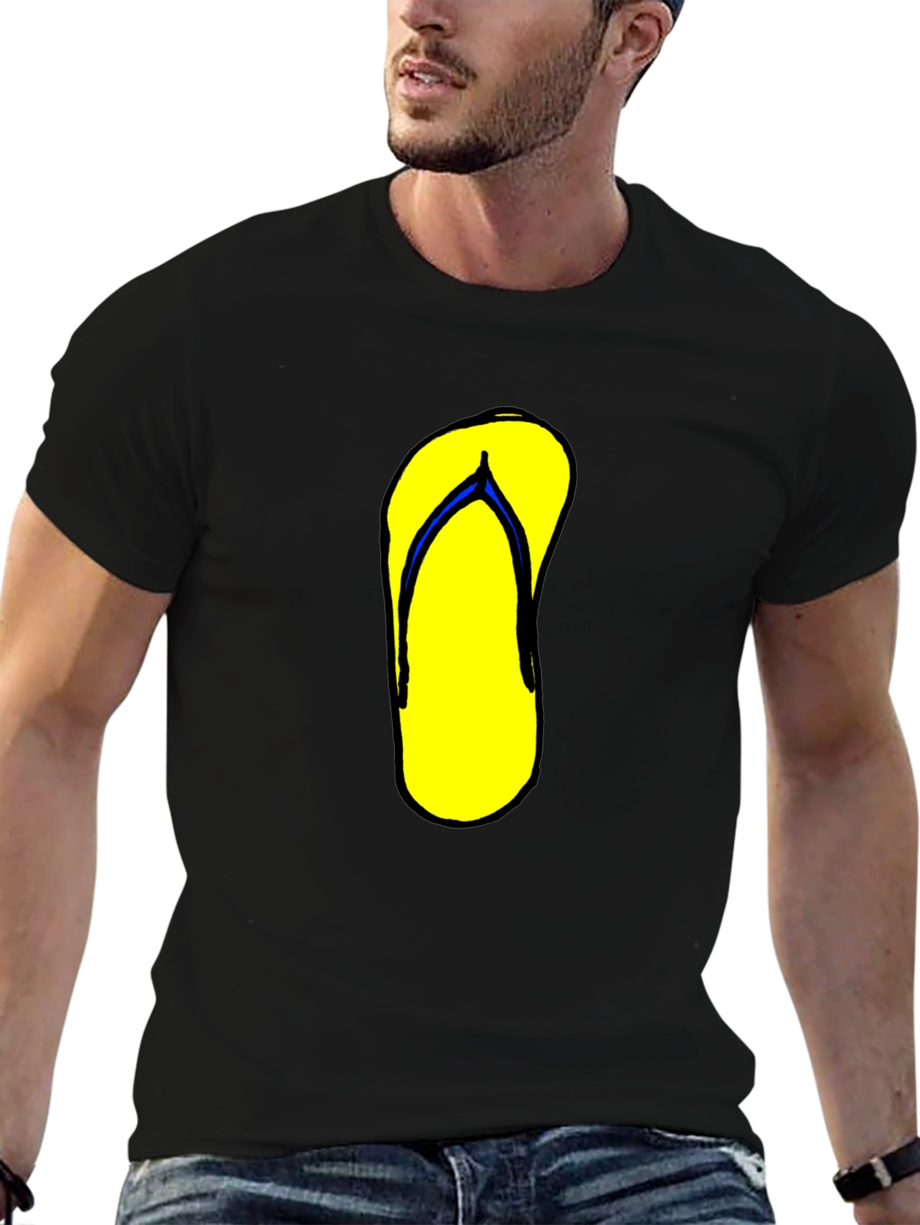 Flip Flop Graphic Tee - Black