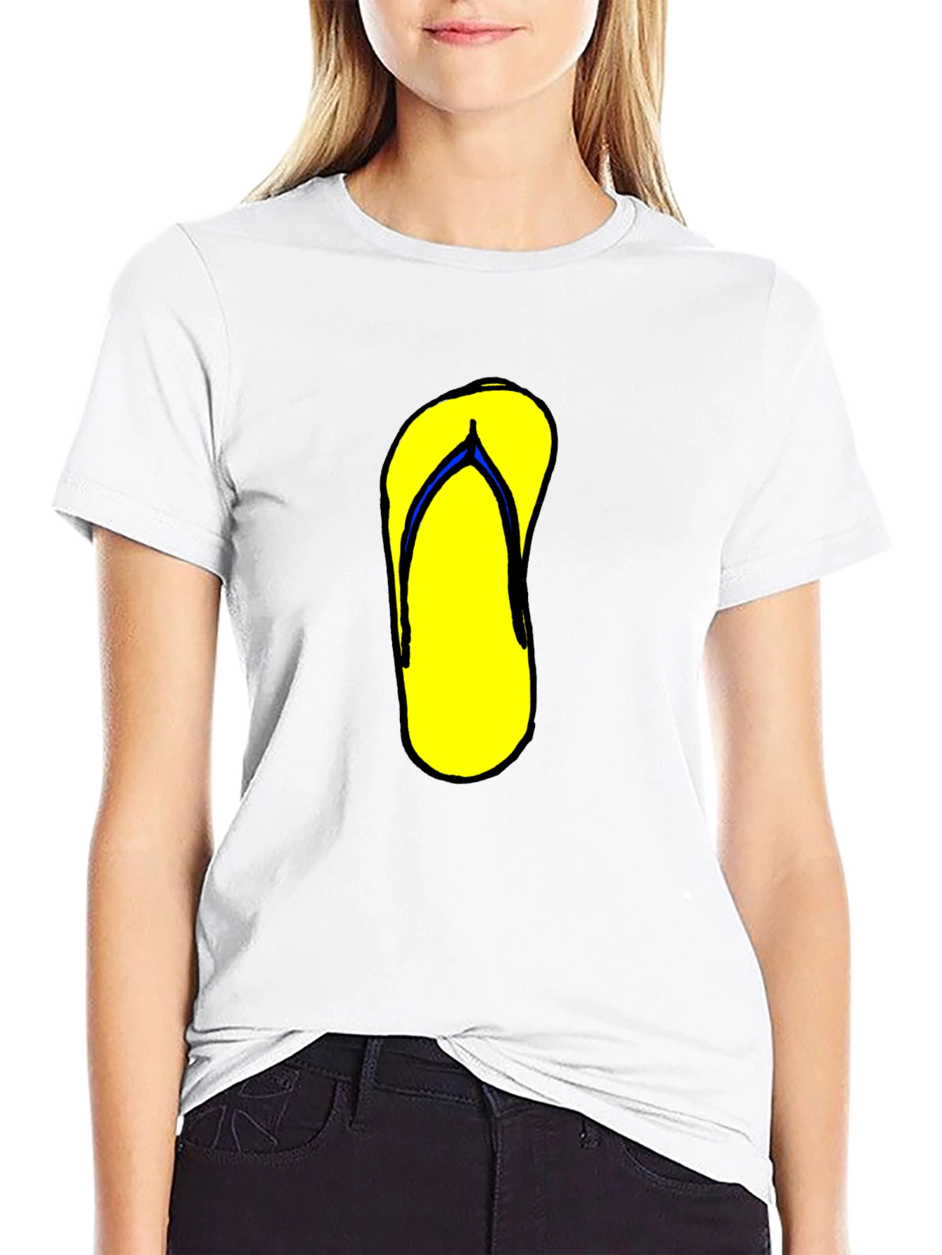 Flip Flop Graphic Tee - Black
