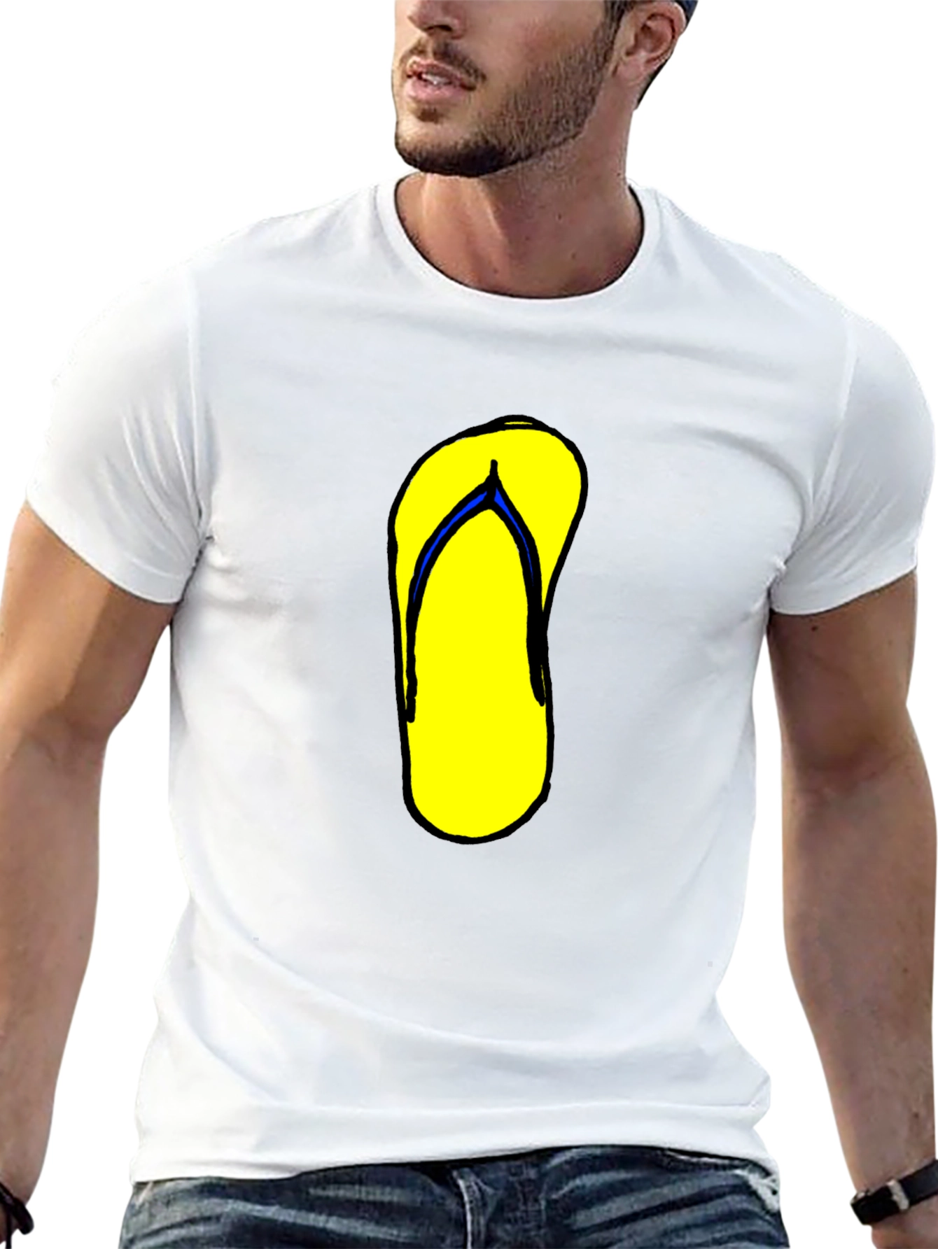 Flip Flop Graphic Tee - Black