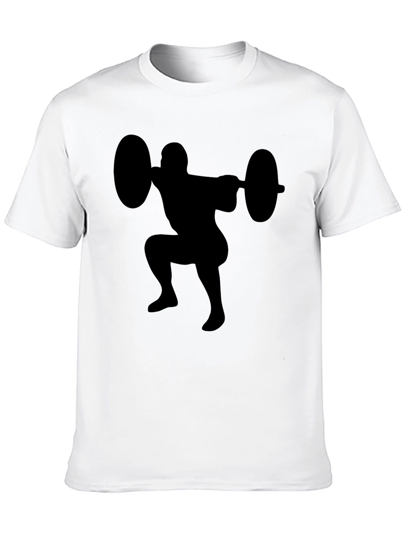 Weightlifter Squat Black T-Shirt
