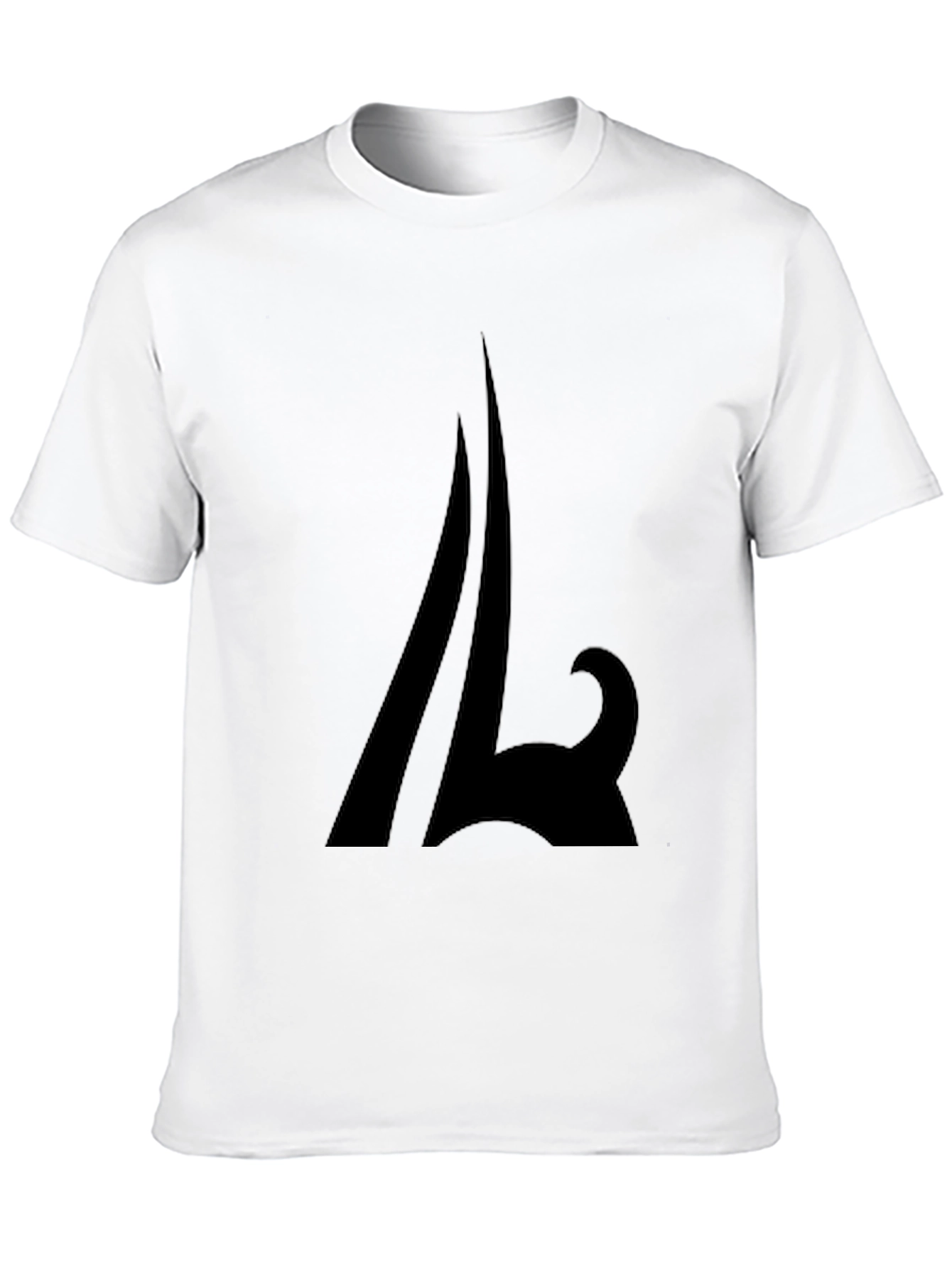 Abstract Graphic Black T-Shirt - Casual Style