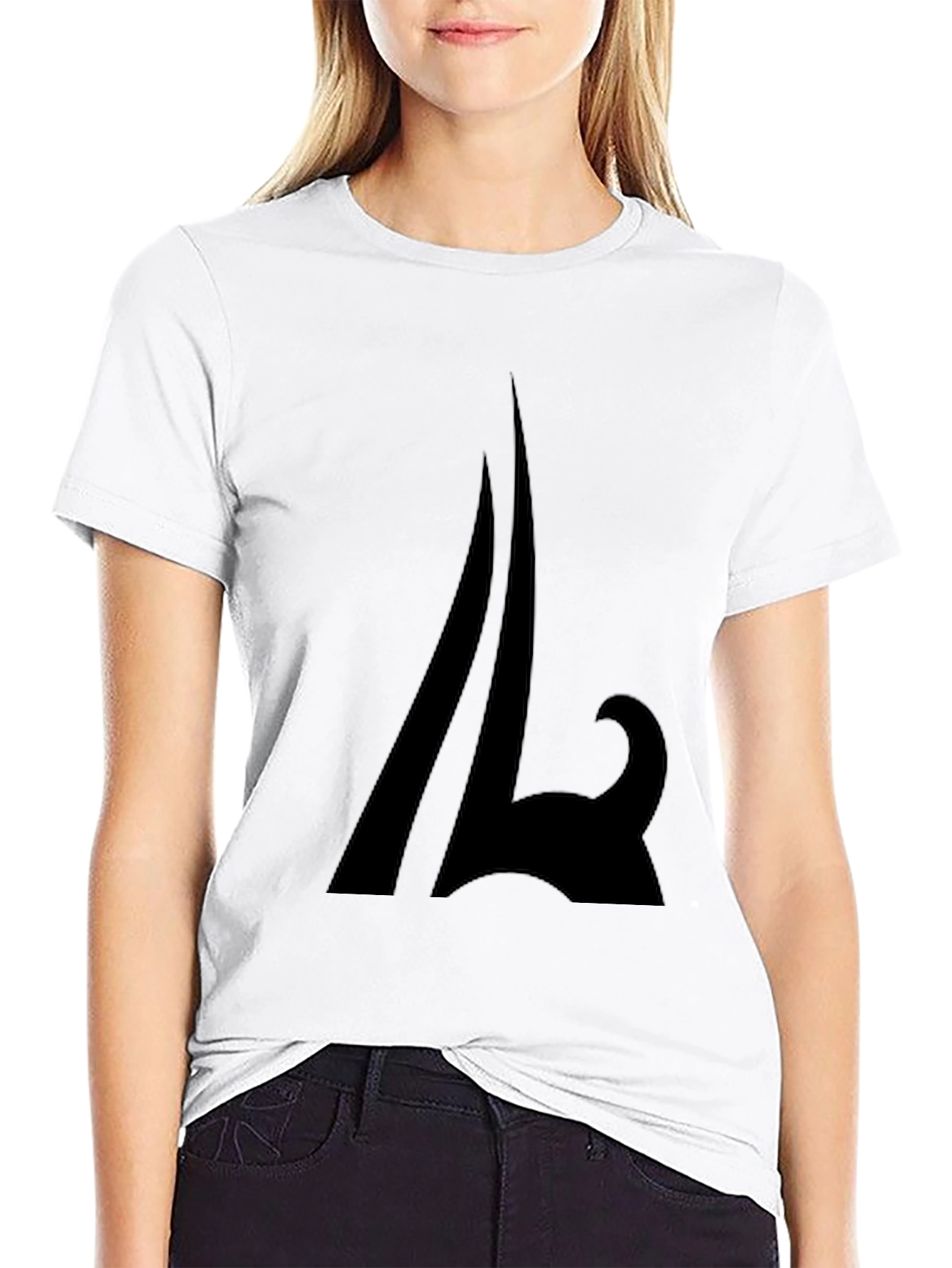 Abstract Graphic Black T-Shirt - Casual Style