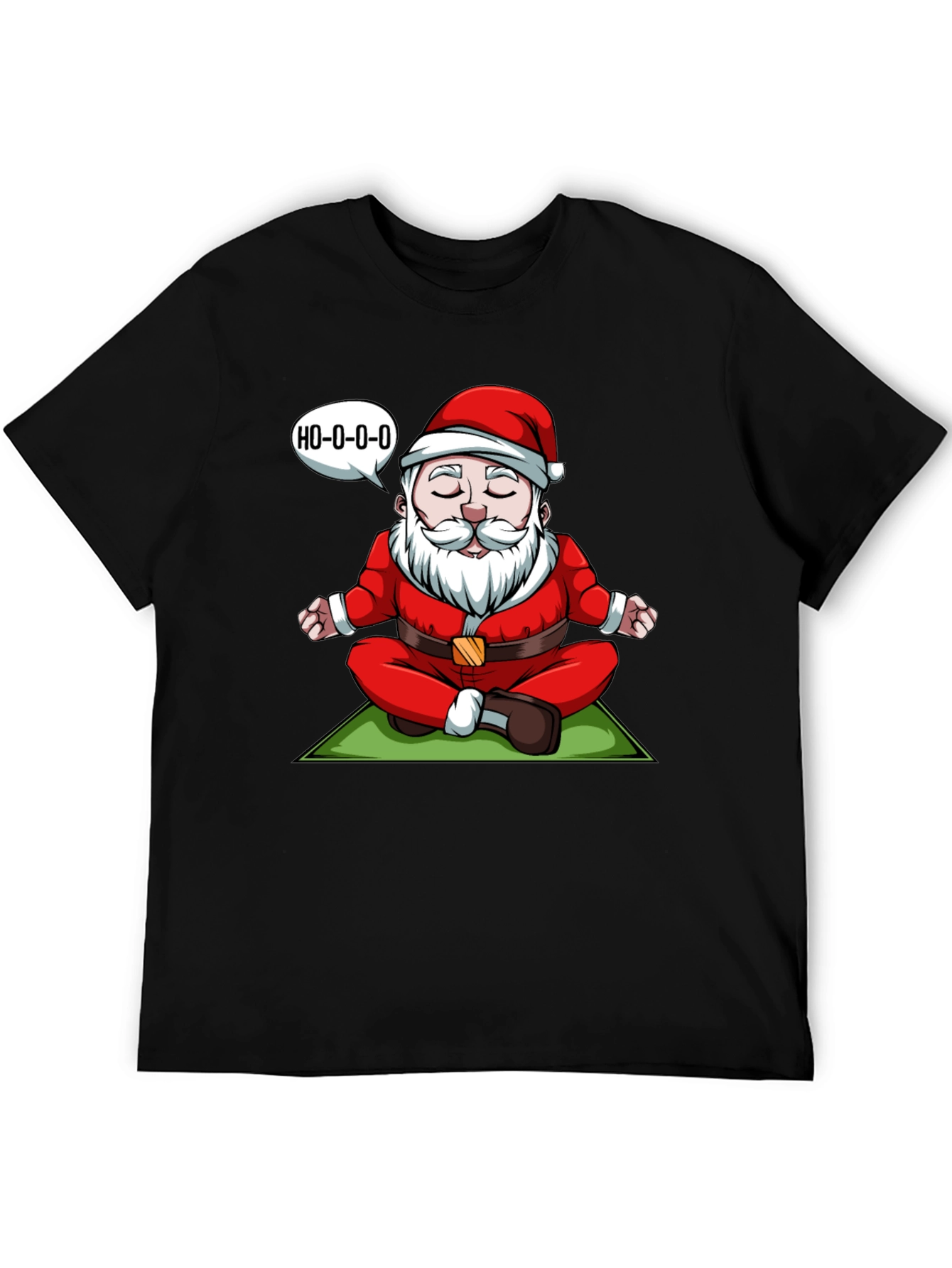 Zen Santa T-Shirt - Meditating Santa Ho-o-o-o