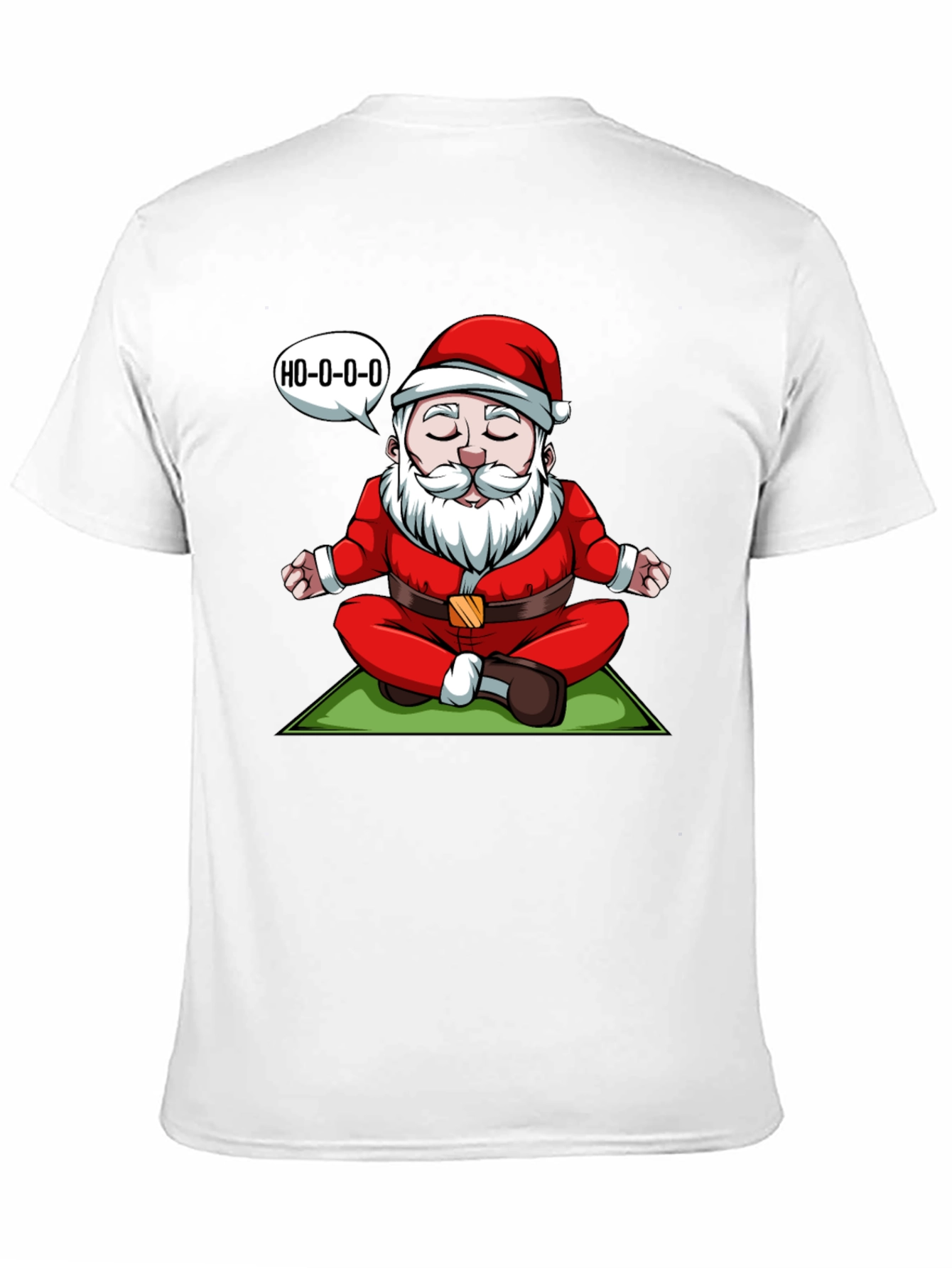 Zen Santa T-Shirt - Meditating Santa Ho-o-o-o