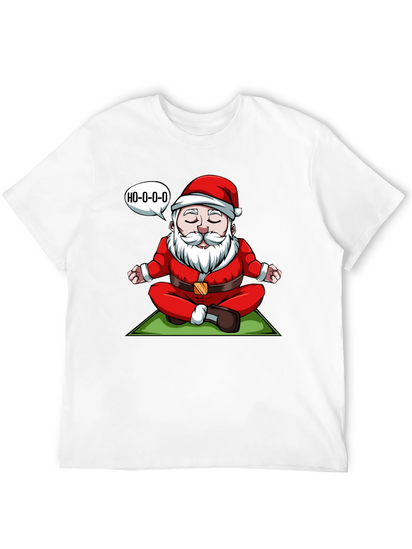 Zen Santa T-Shirt - Meditating Santa Ho-o-o-o