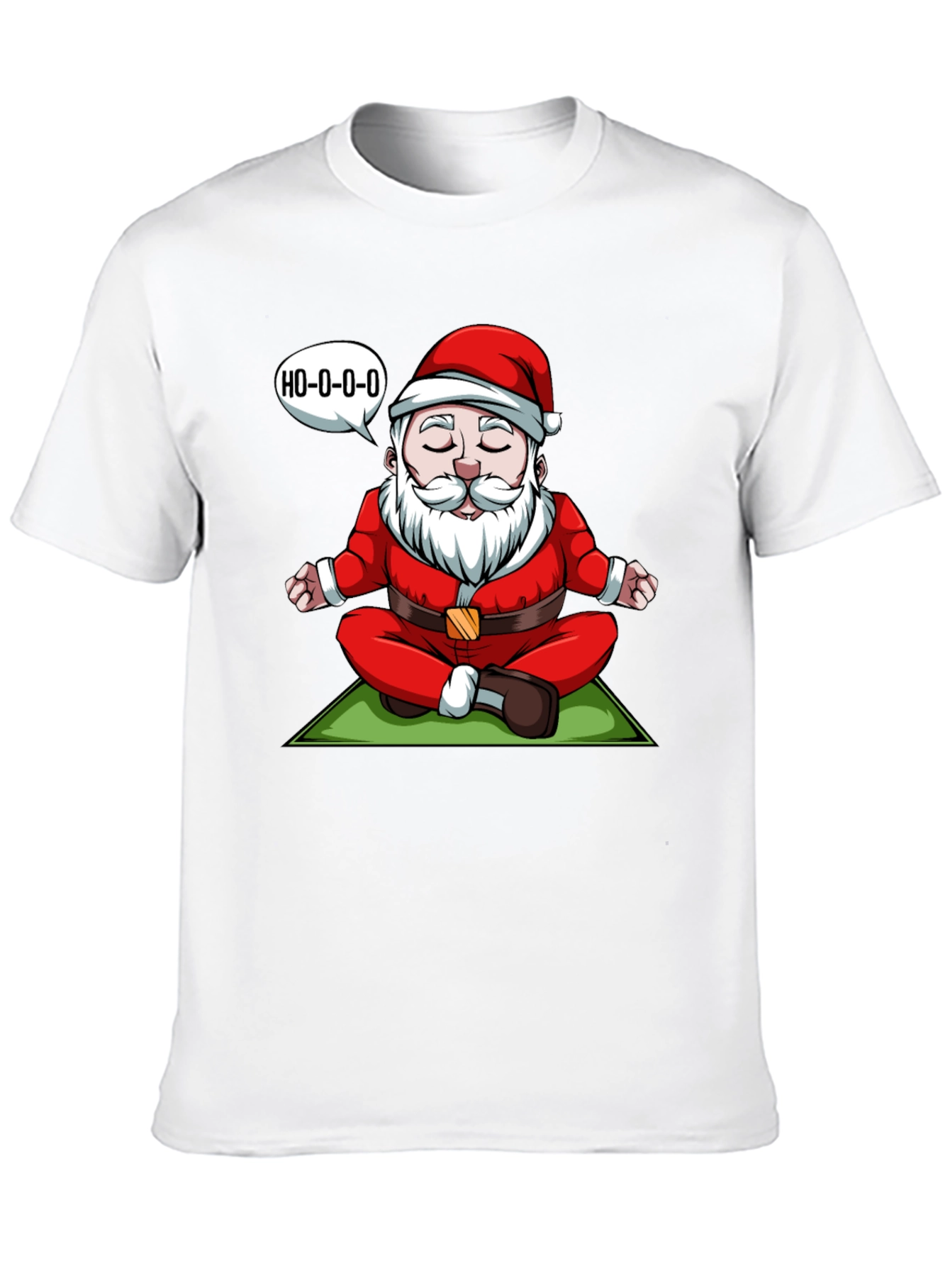 Zen Santa T-Shirt - Meditating Santa Ho-o-o-o