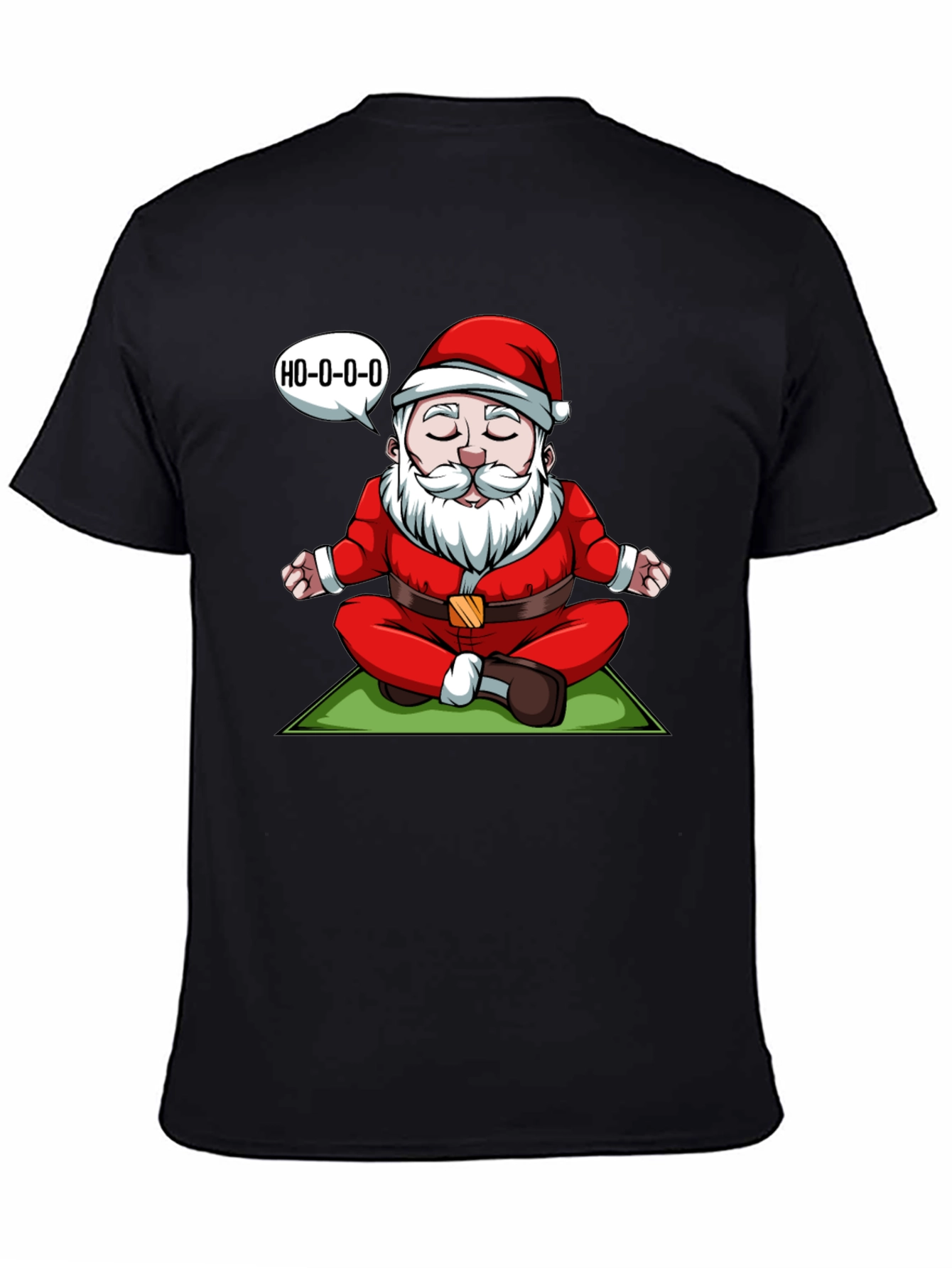 Zen Santa T-Shirt - Meditating Santa Ho-o-o-o