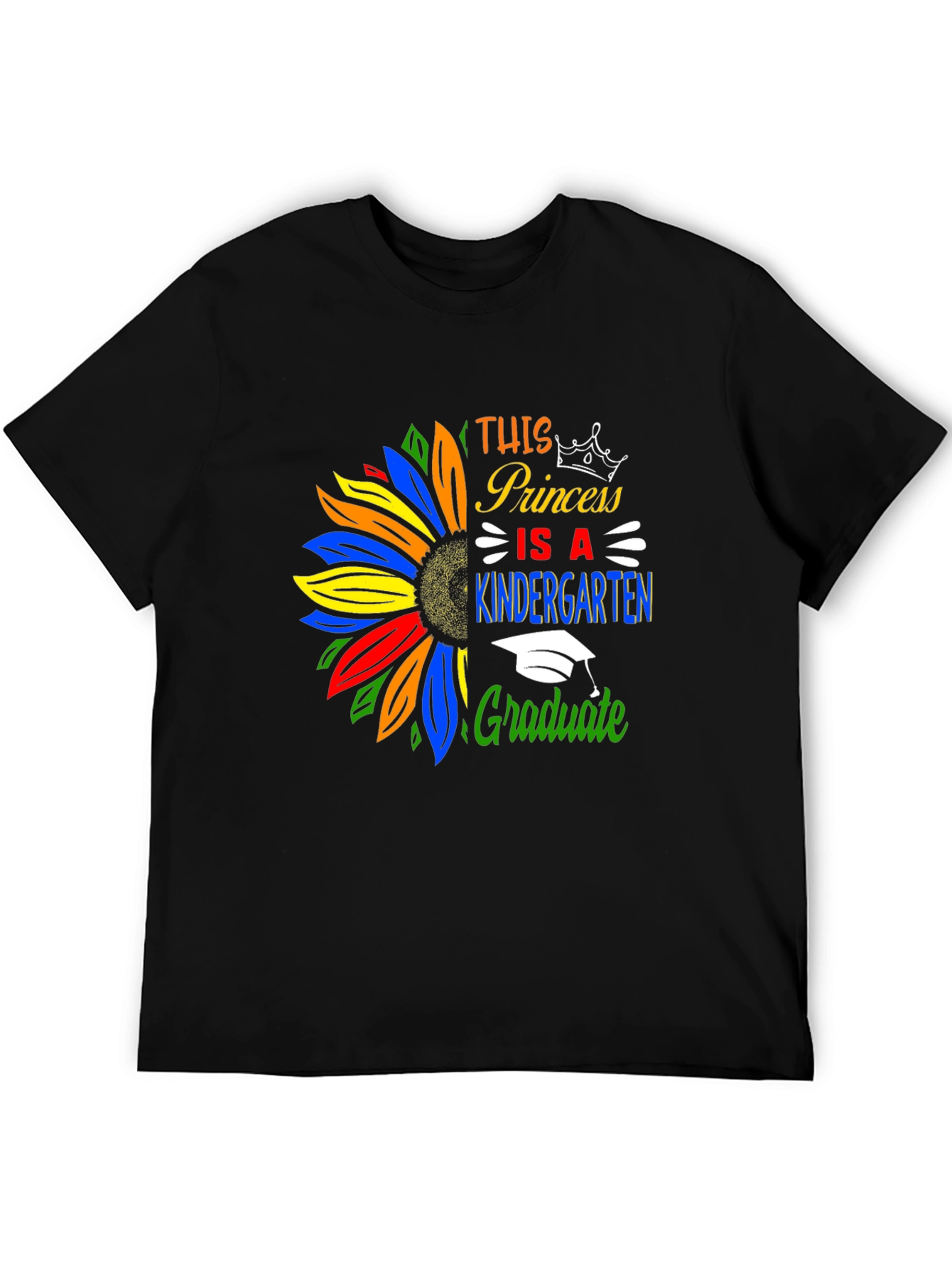 Princess Kindergarten Graduate T-Shirt Sunflower
