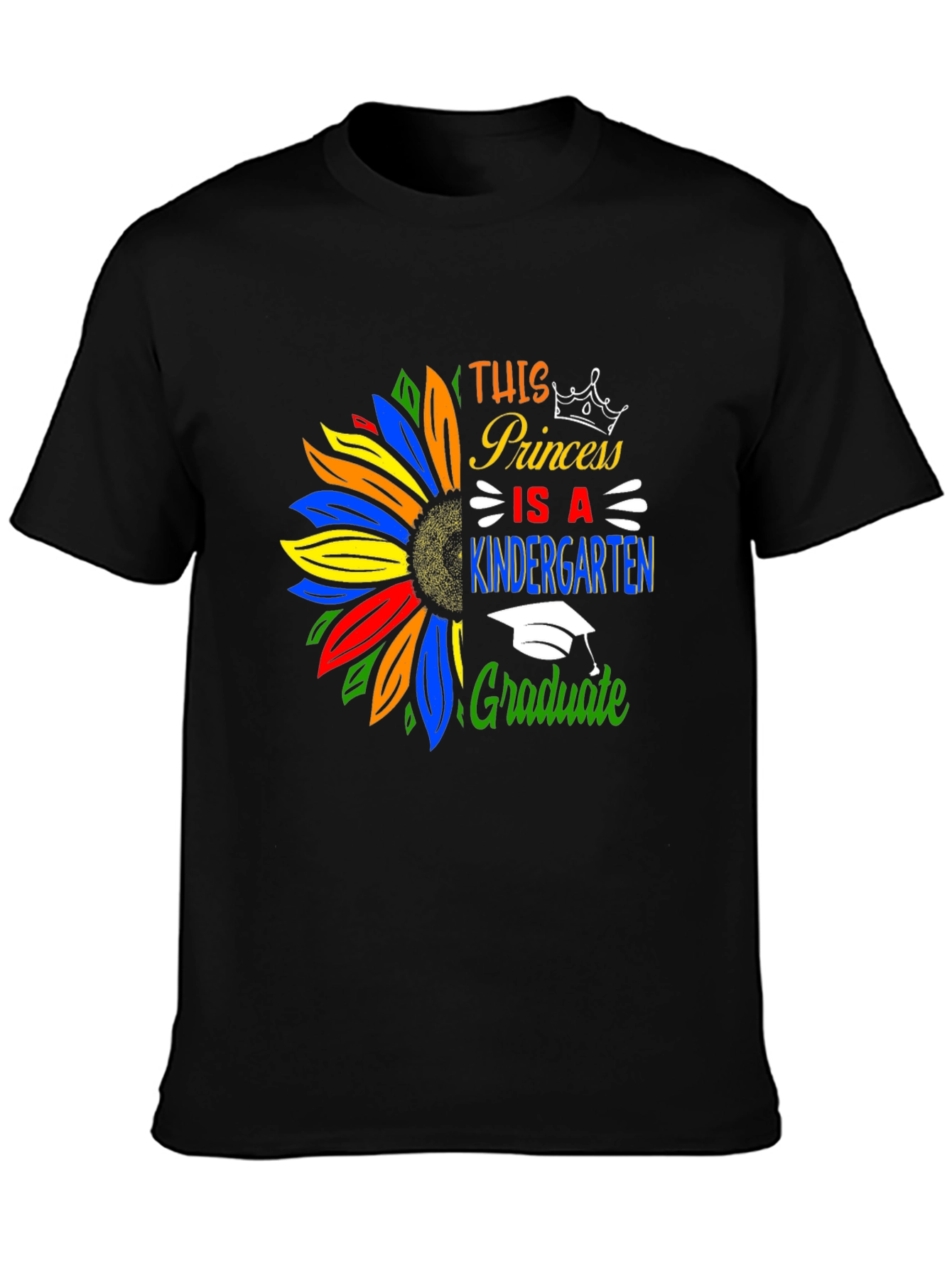 Princess Kindergarten Graduate T-Shirt Sunflower