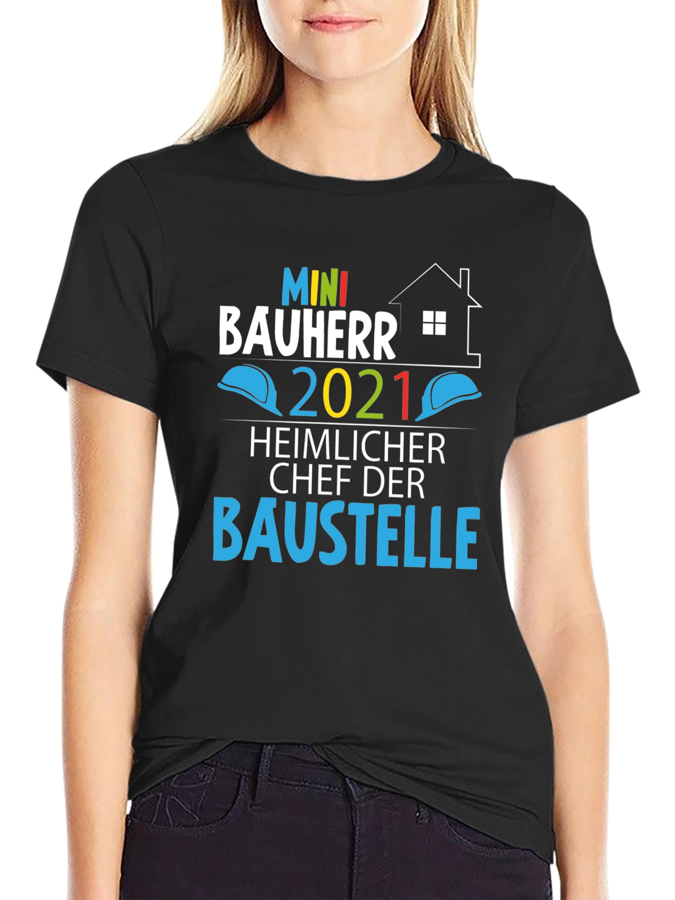 Mini Bauherr 2021 T-Shirt - Construction Boss!