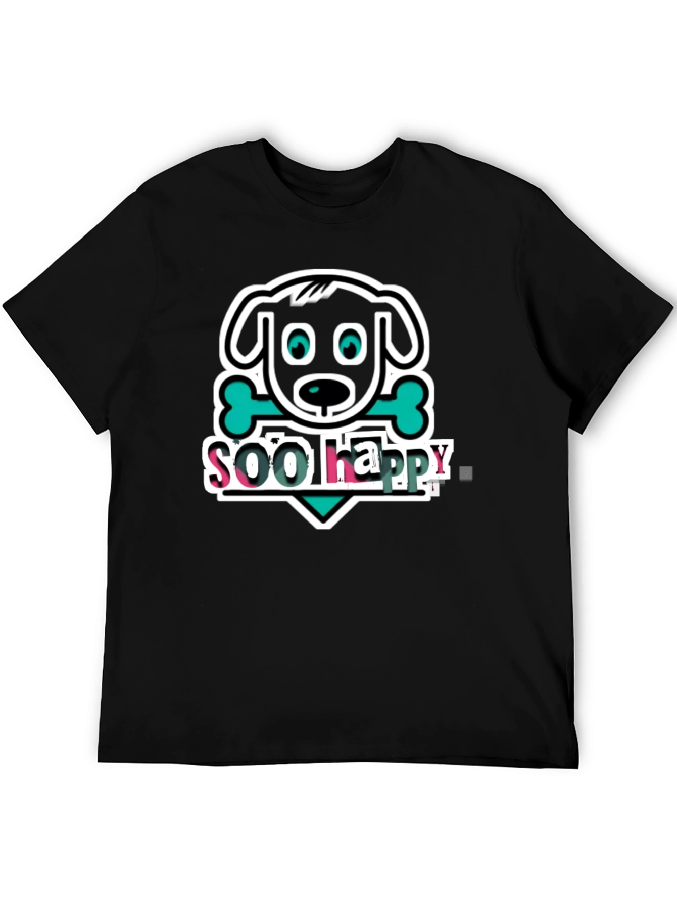 Soo Happy Dog Graphic T-Shirt - Unique Design
