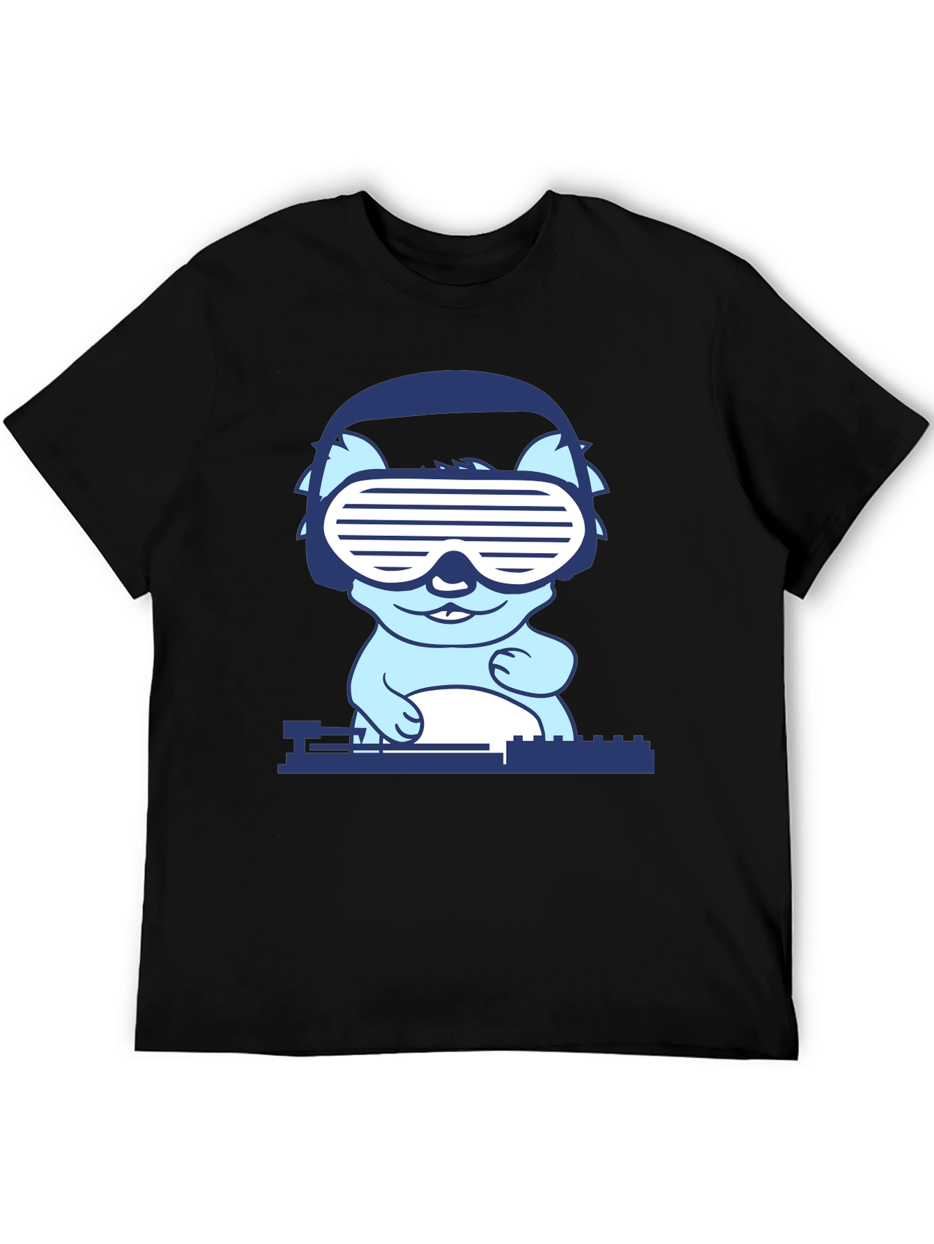 DJ Cat T-Shirt - Cool Party Animal Tee