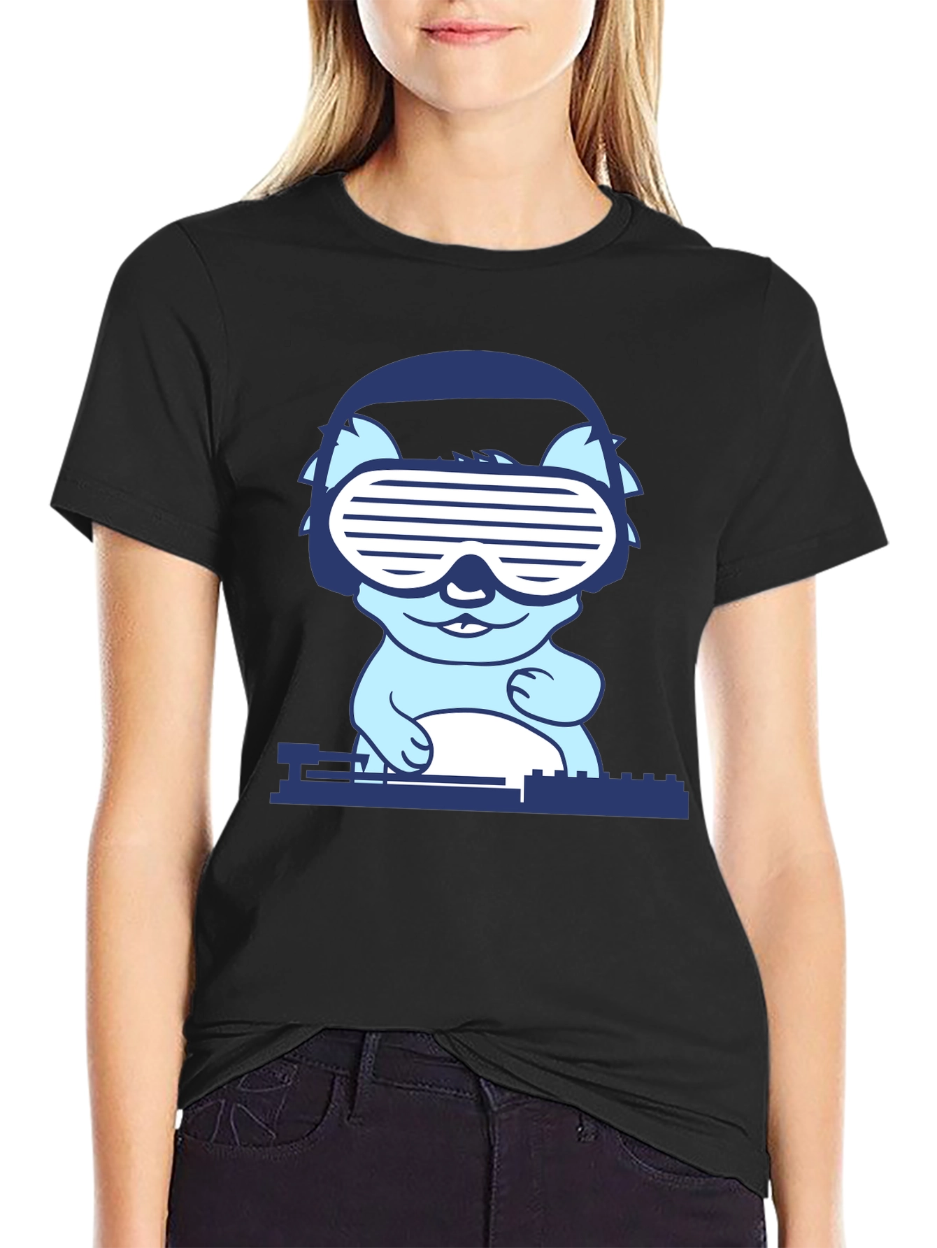 DJ Cat T-Shirt - Cool Party Animal Tee