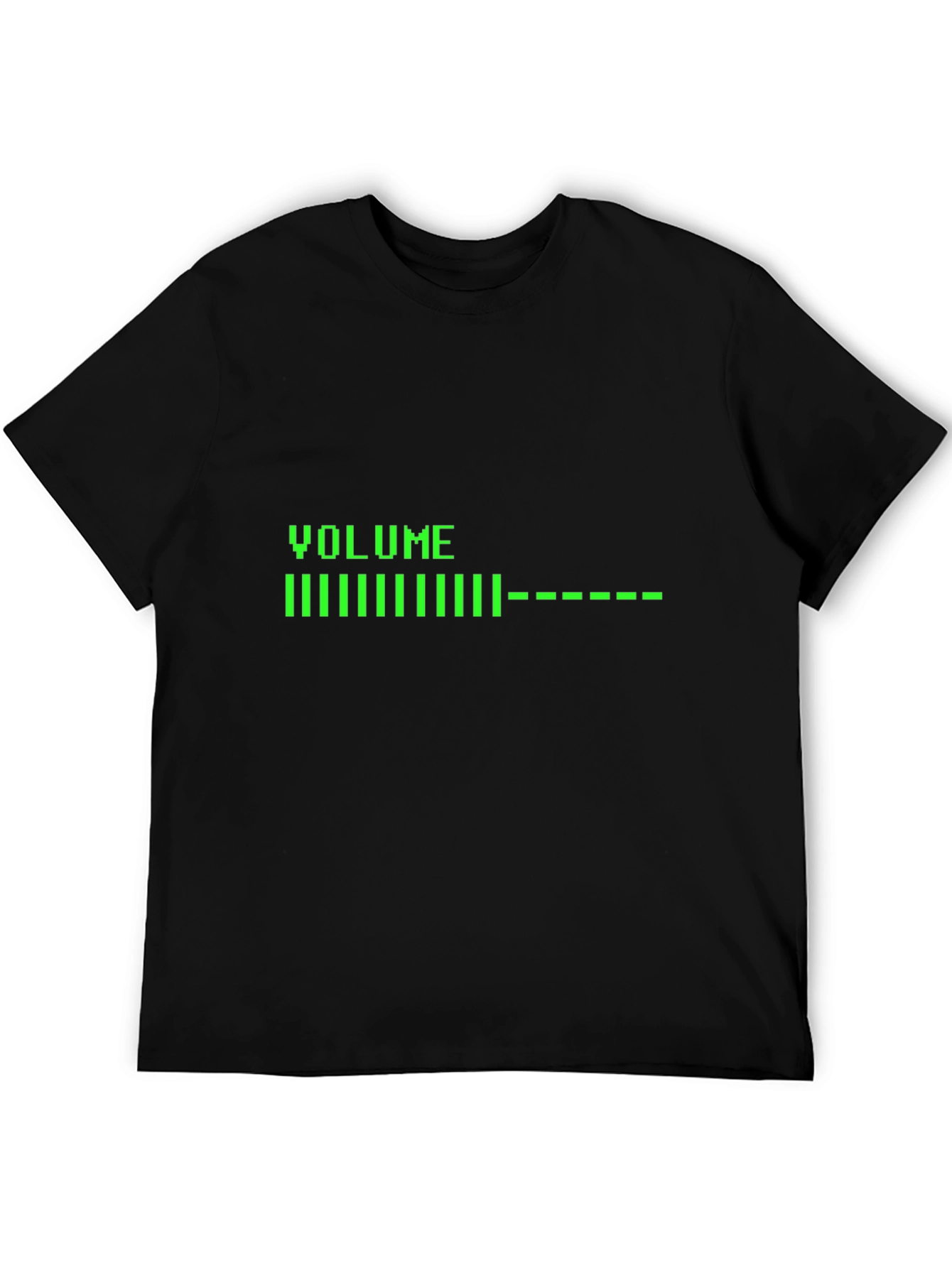 Volume Bar Graphic Tee - Black Cotton Blend