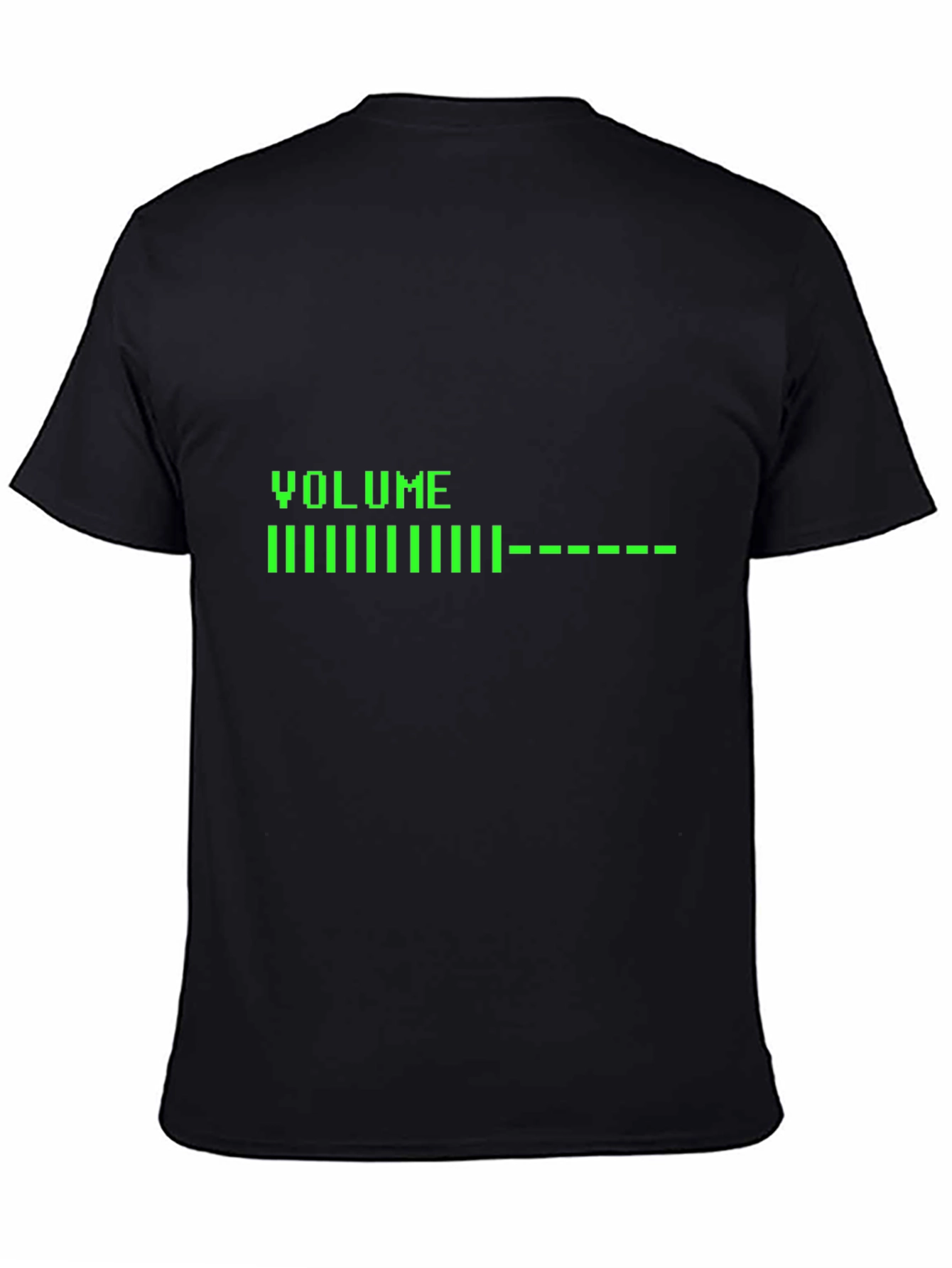 Volume Bar Graphic Tee - Black Cotton Blend