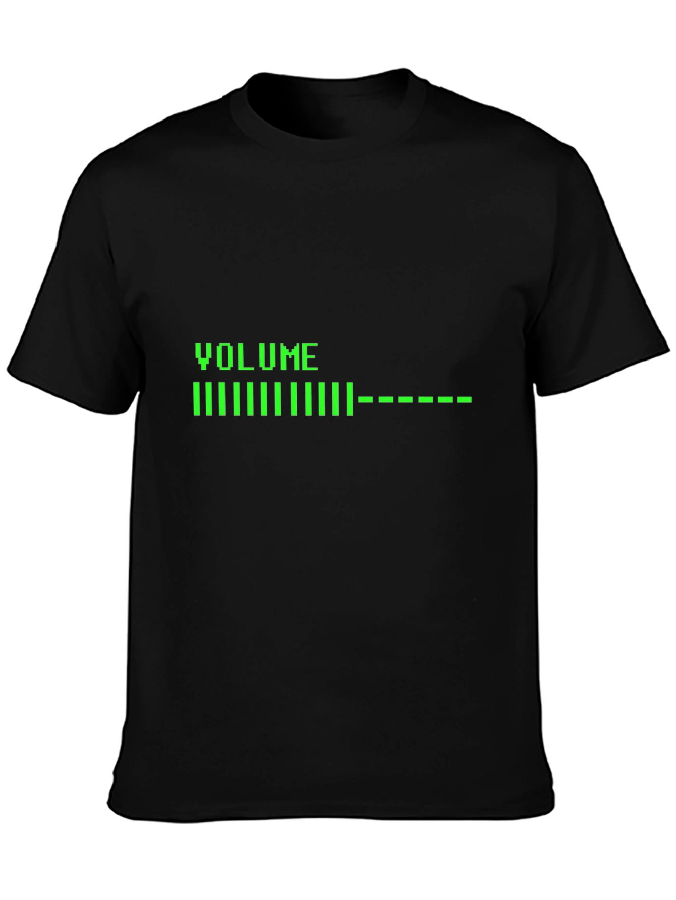 Volume Bar Graphic Tee - Black Cotton Blend